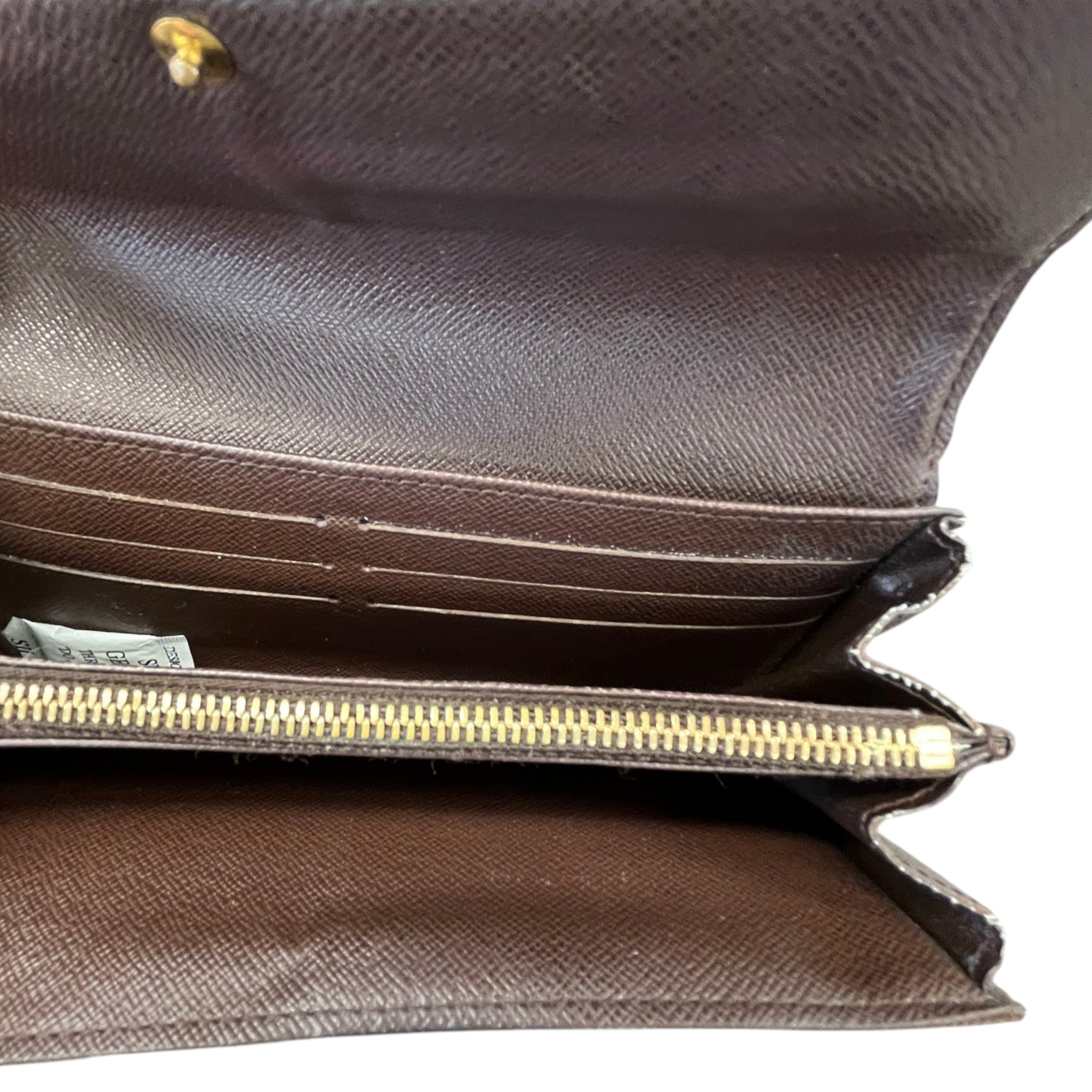 Women's Damier Ebene Sarah Wallet Brown