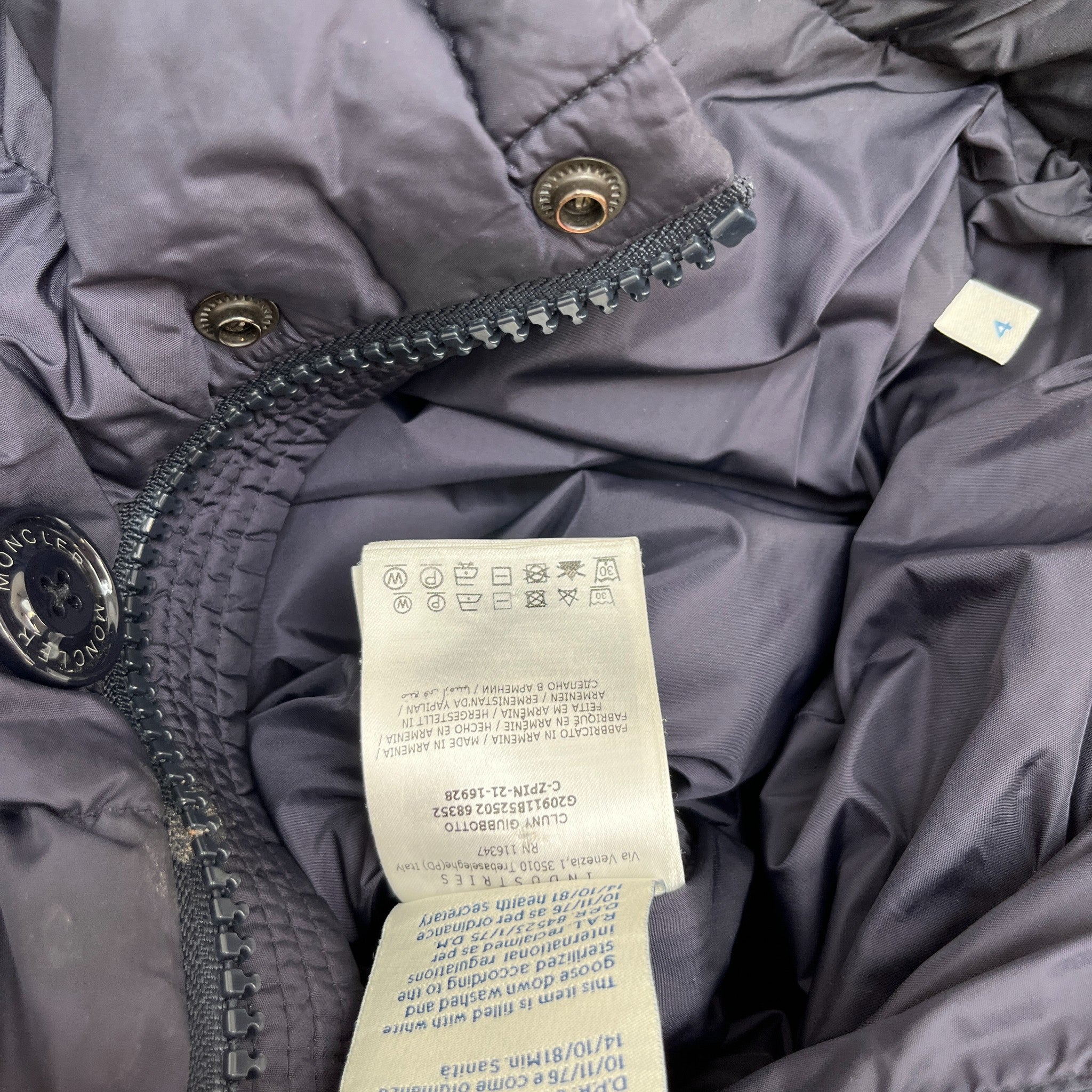 Men's Cluny Down Jacket Navy Size 4 / XL