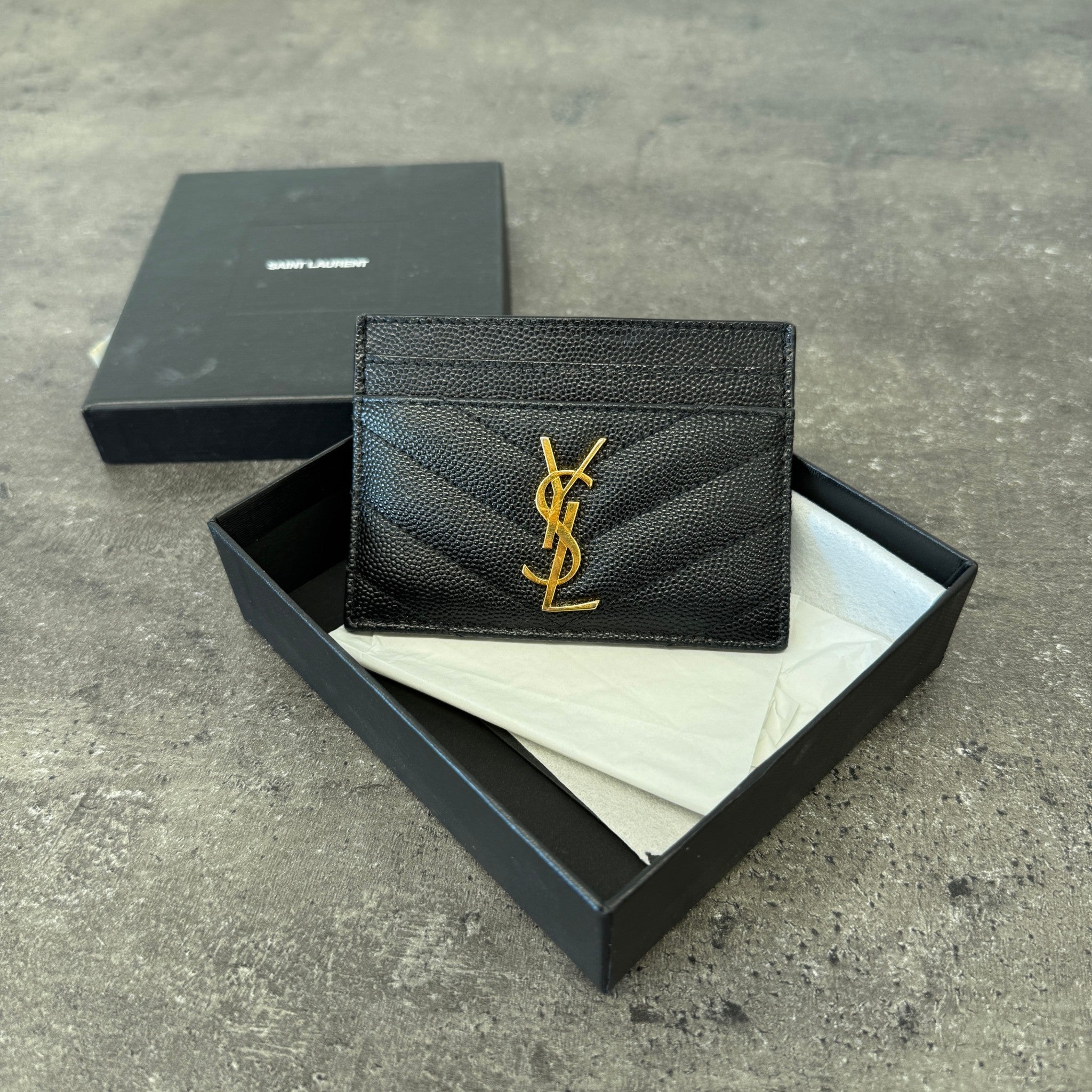 Women's Cassandre Mattelassé Card Holder Black
