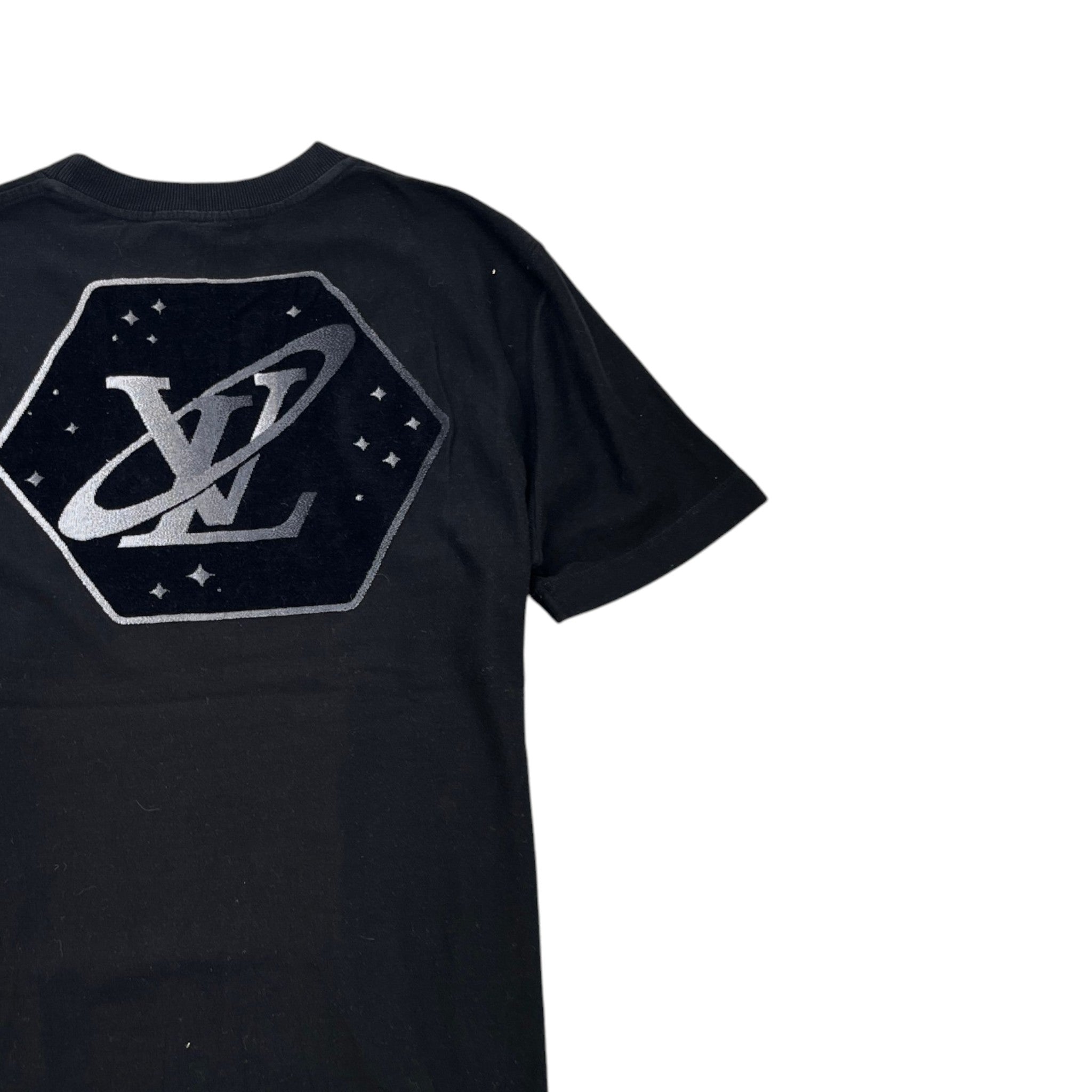 Men's Iridescent Space T-Shirt Black Size S