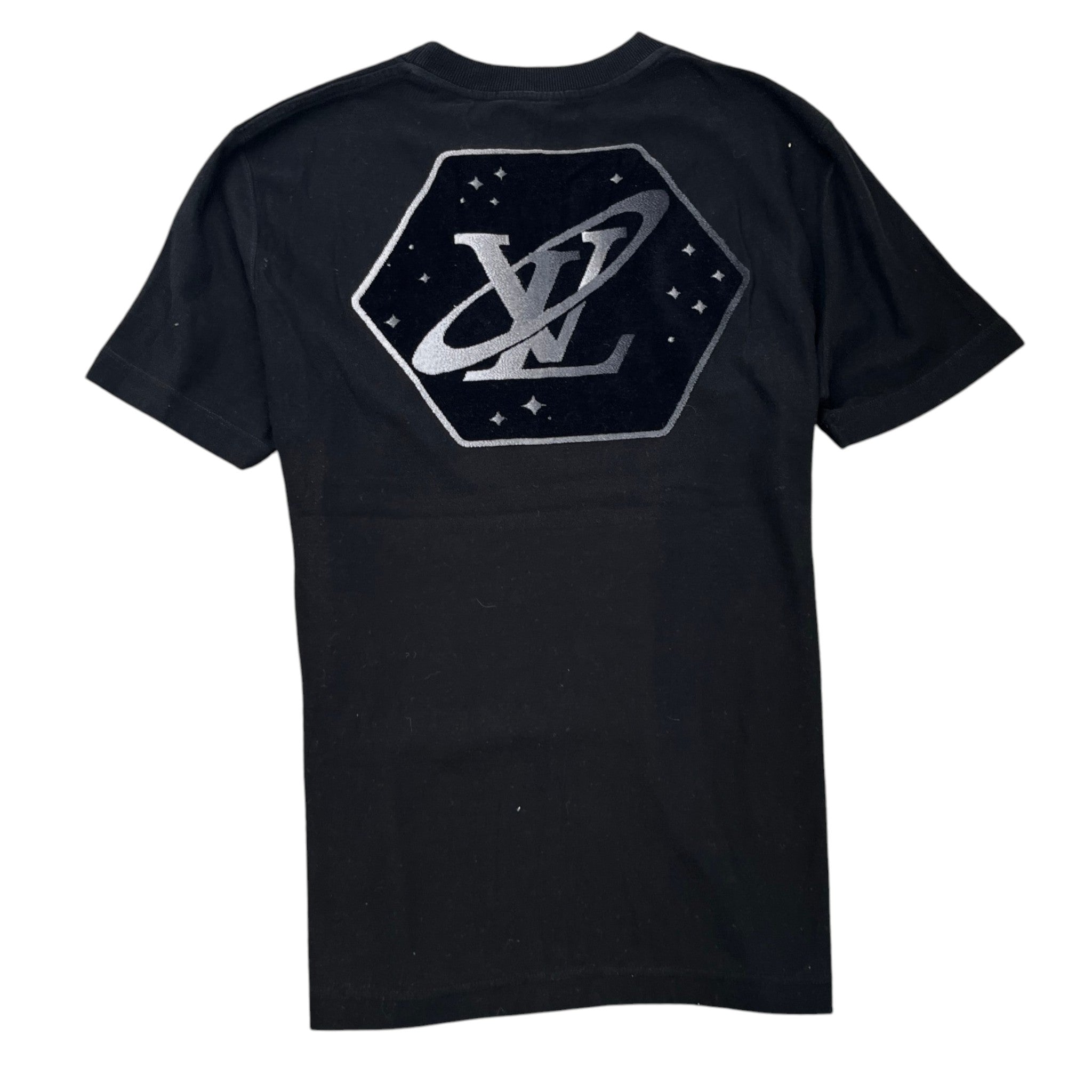 Men's Iridescent Space T-Shirt Black Size S