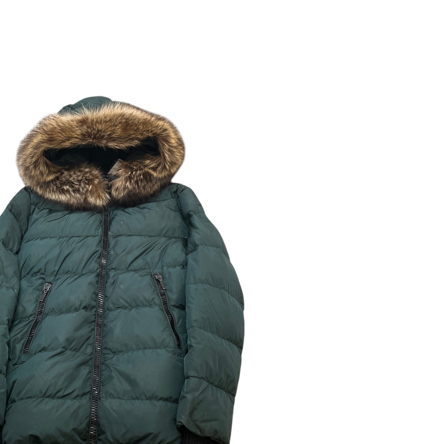 Women's Anglas Down Jacket Green Size 4 / UK 16