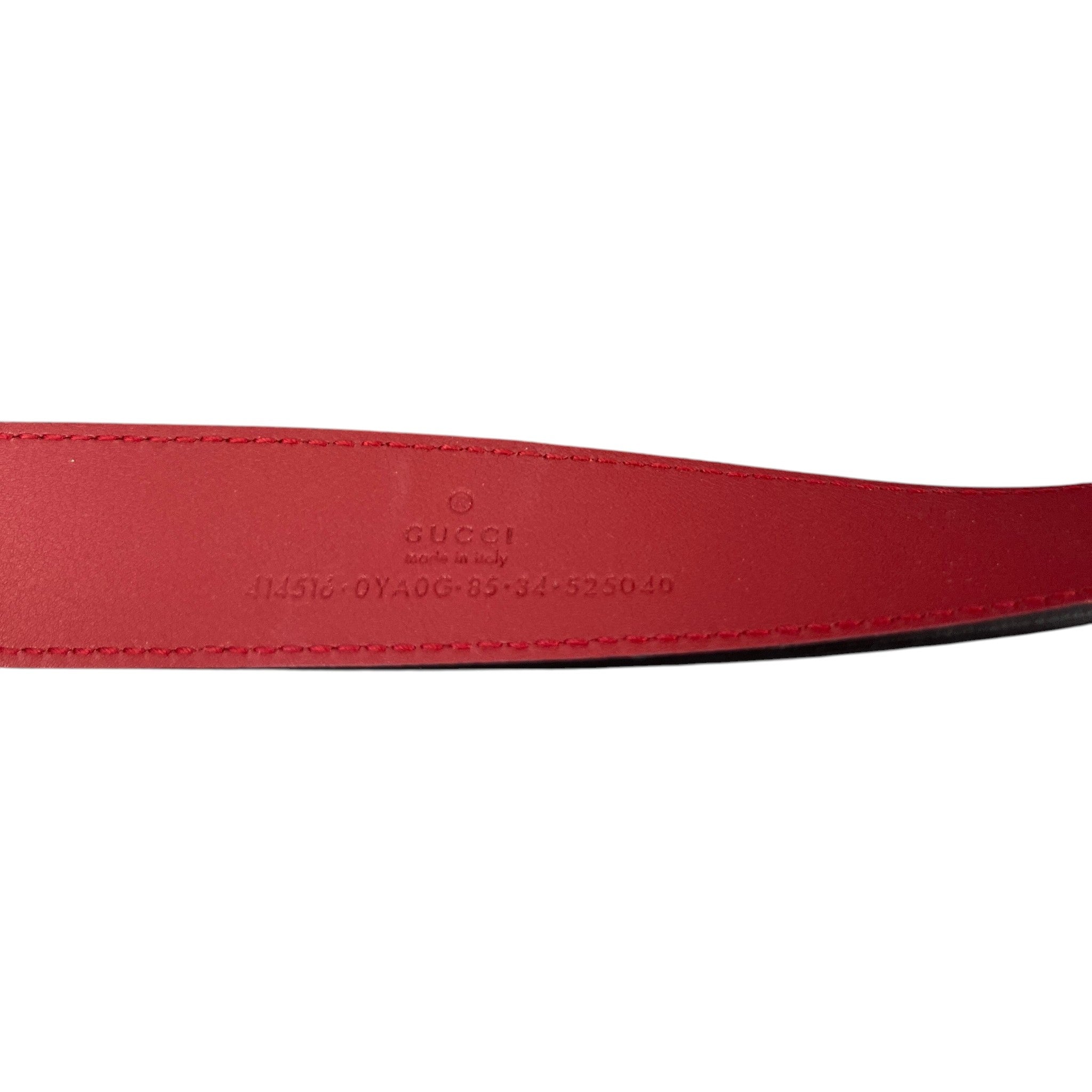 Women's Gg Marmont Belt Red Size 85CM / UK 10