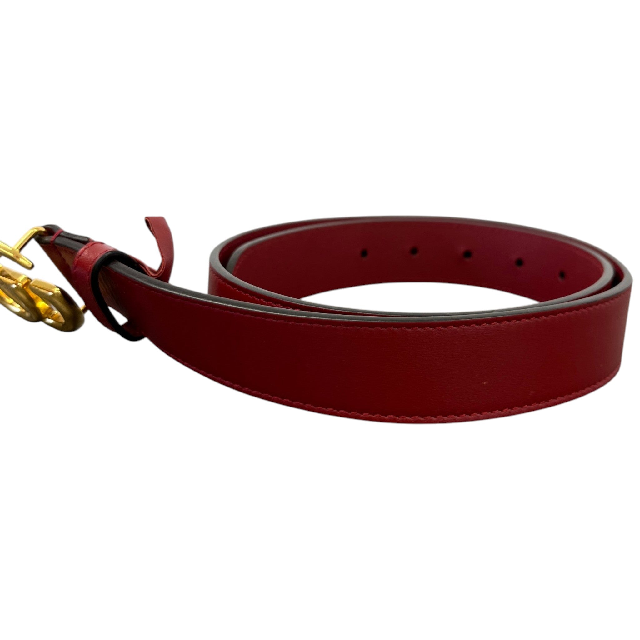 Women's Gg Marmont Belt Red Size 85CM / UK 10