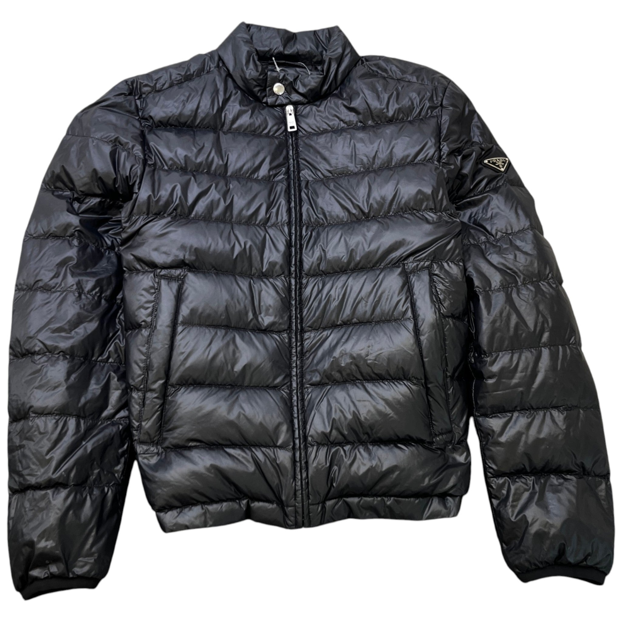 Men's Plaque Logo Down Jacket Black Size IT 46 / S