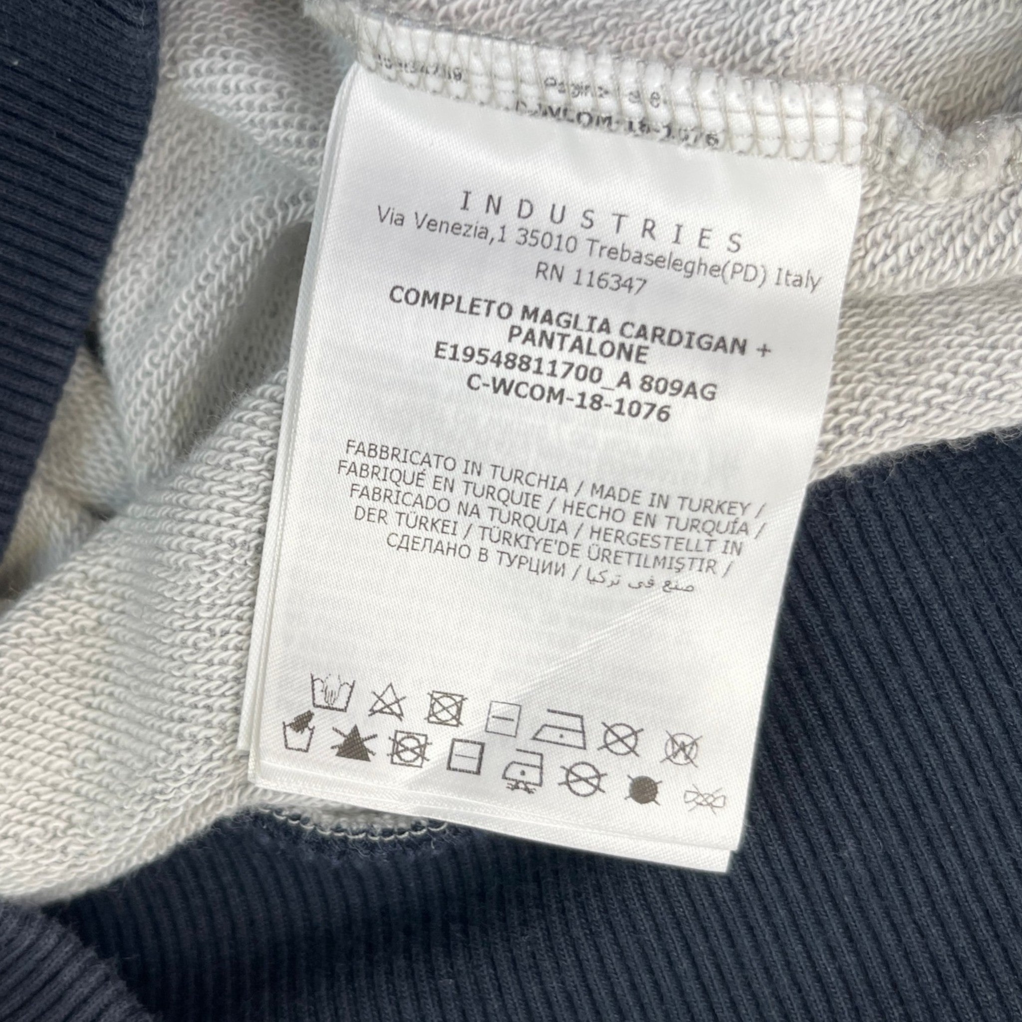 Men's Completo Maglia Boys Age 14 Hoodie Grey Size 14Y