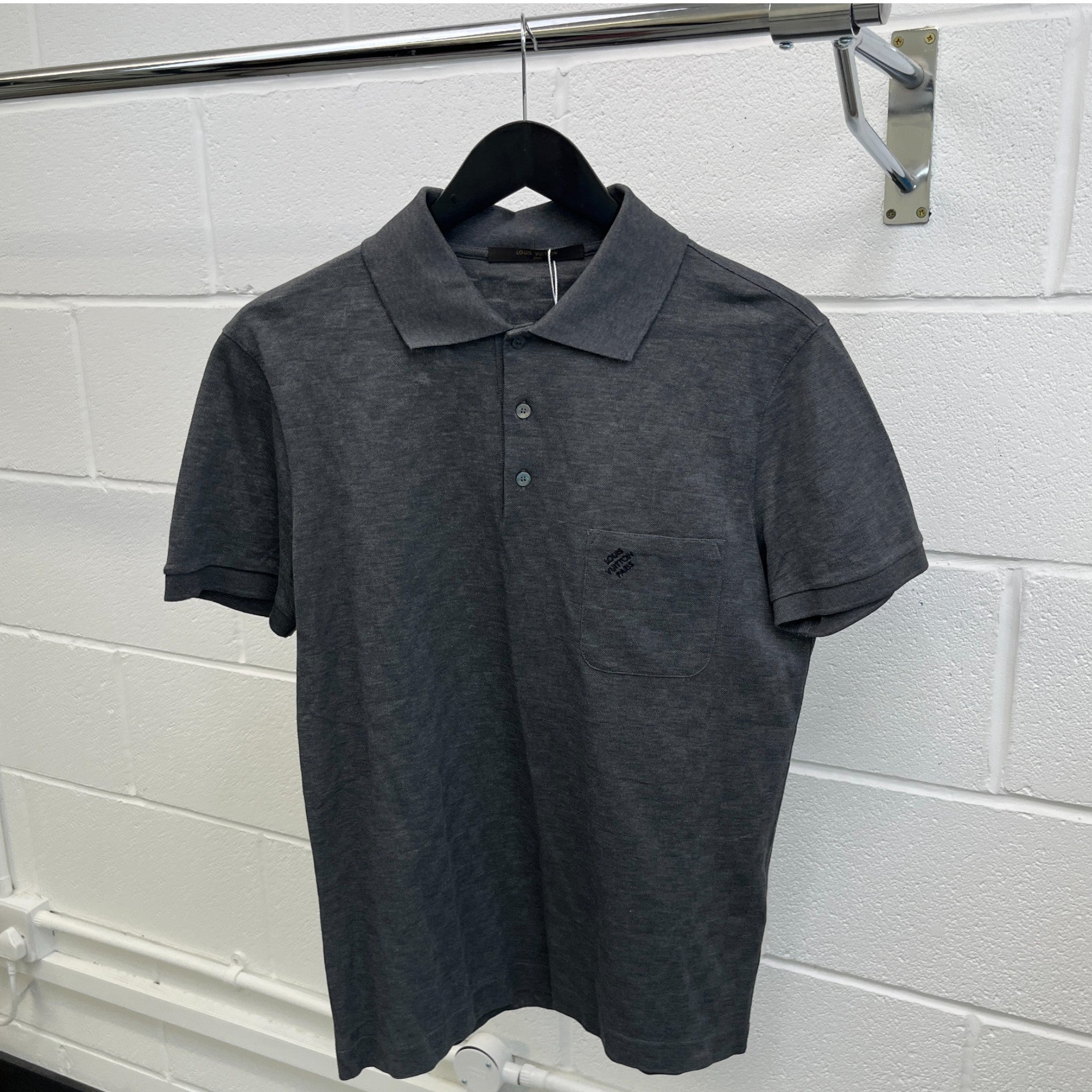 Men's Pocket Logo T-Shirt Grey Size S