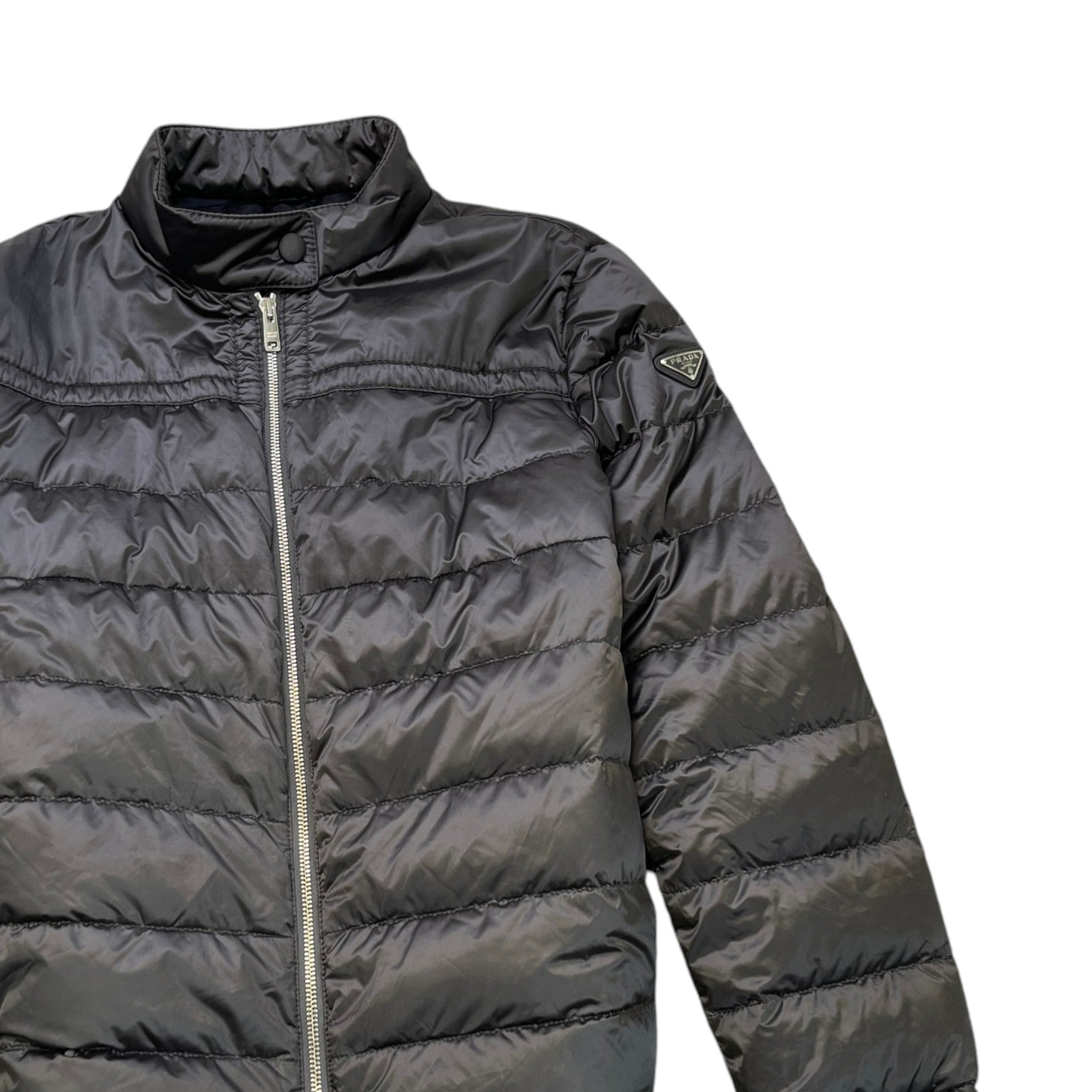 Men's Plaque Logo Down Jacket Black Size IT 48 / M
