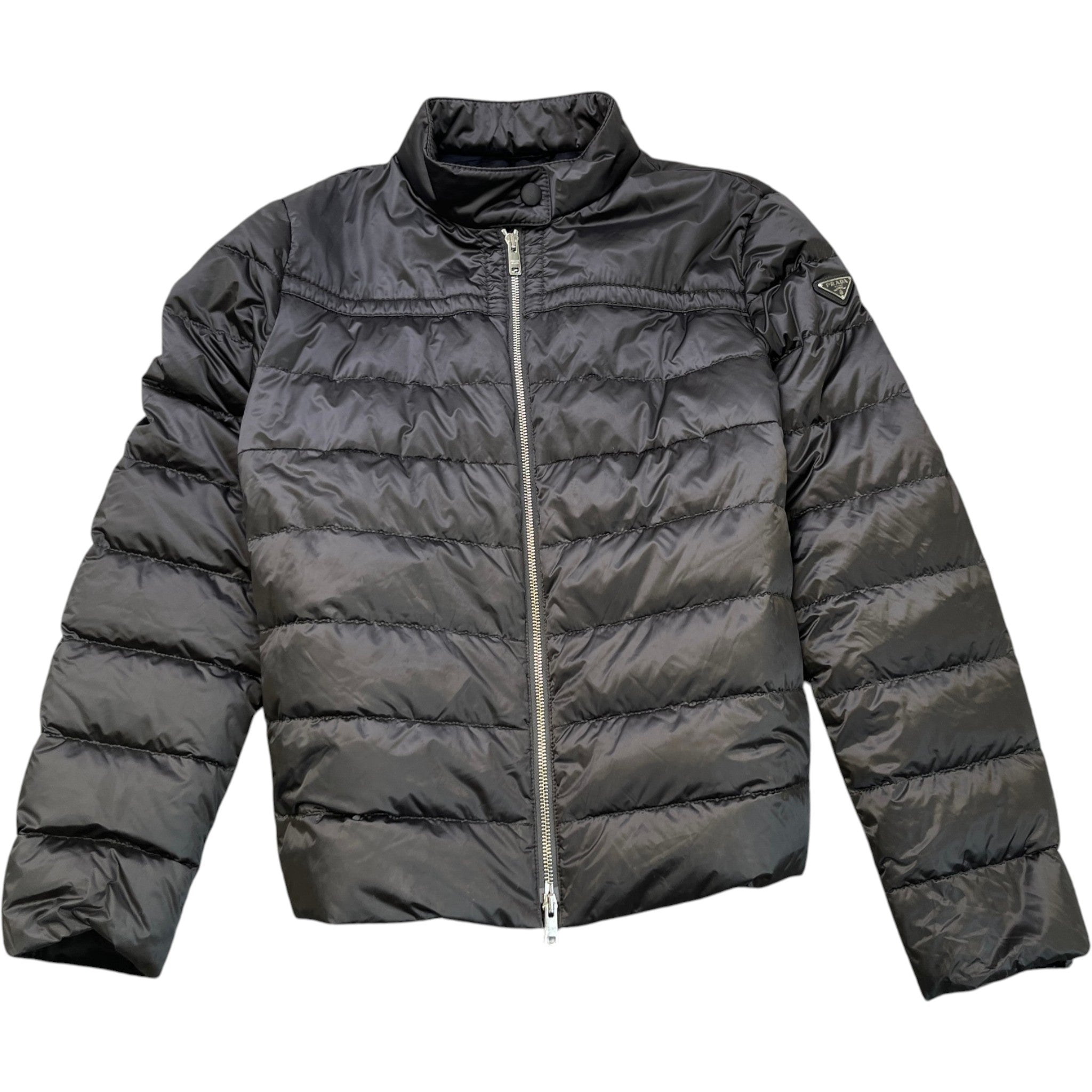 Men's Plaque Logo Down Jacket Black Size IT 48 / M