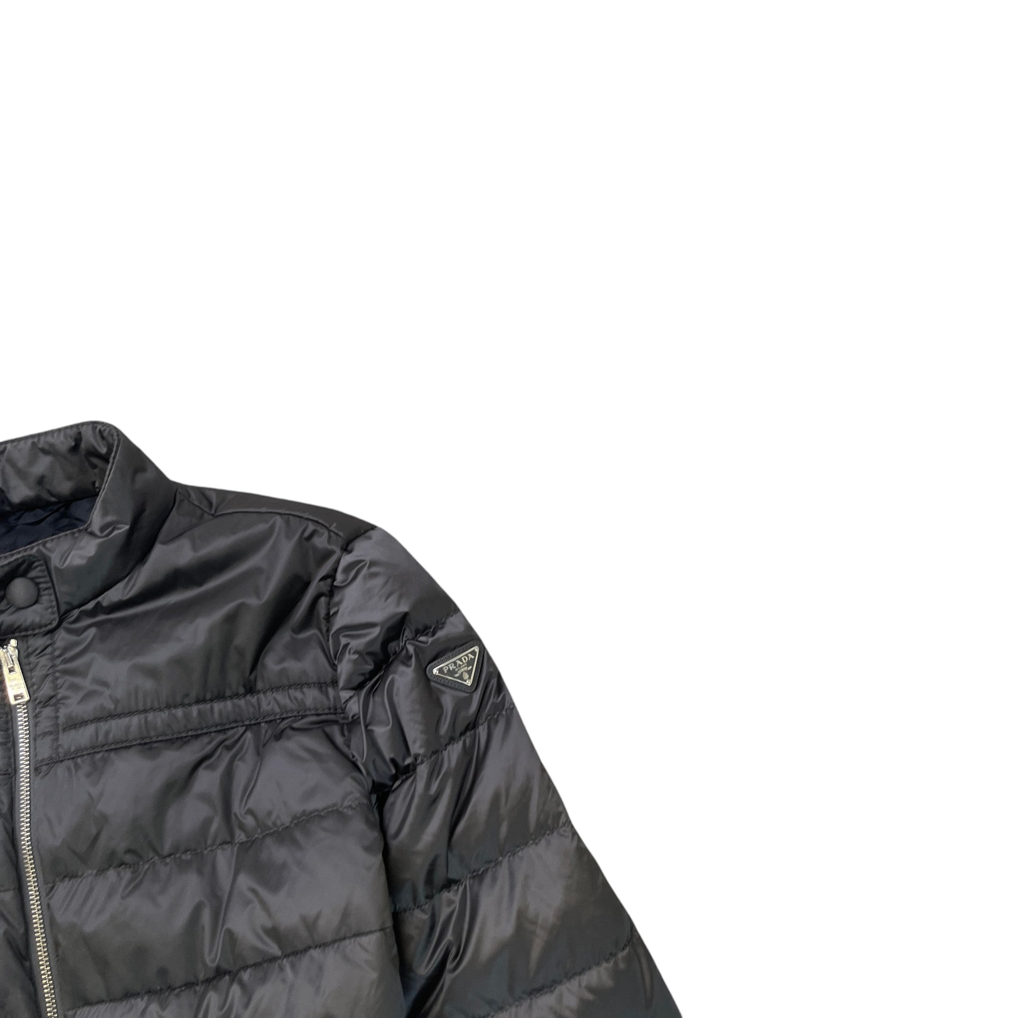 Men's Plaque Logo Down Jacket Black Size IT 48 / M
