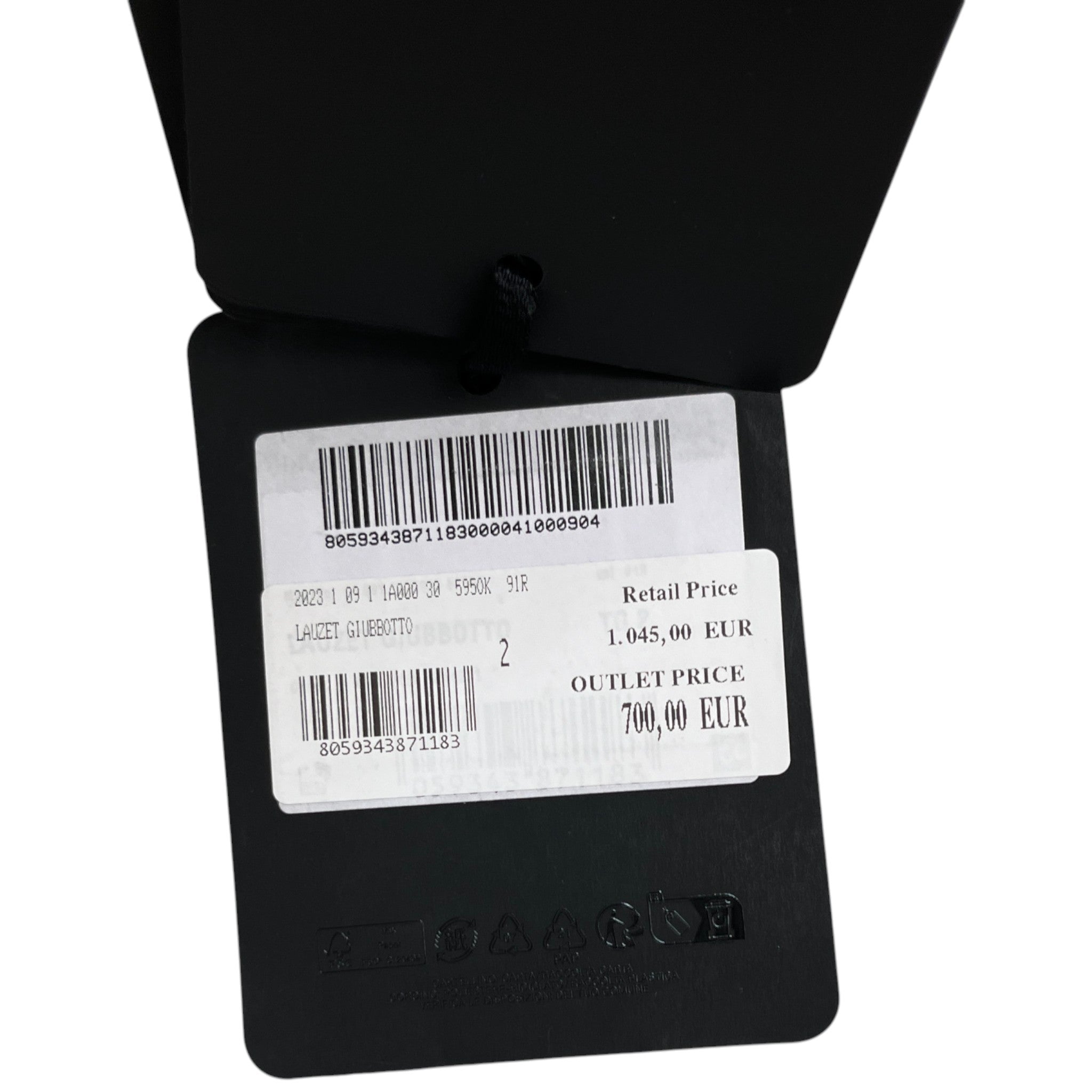 Men's Lauzet Down Jacket Grey Size 2 / M