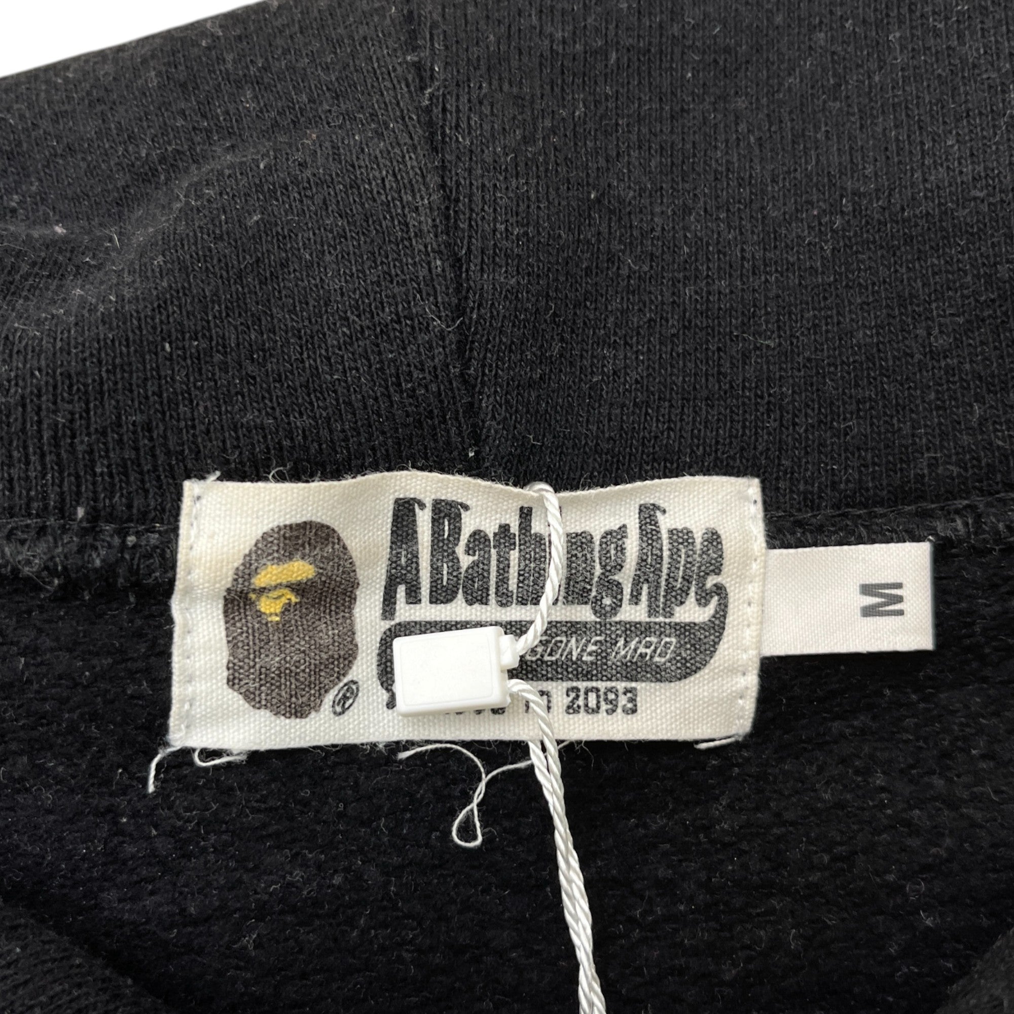 Men's Logo Print Hoodie Black Size M