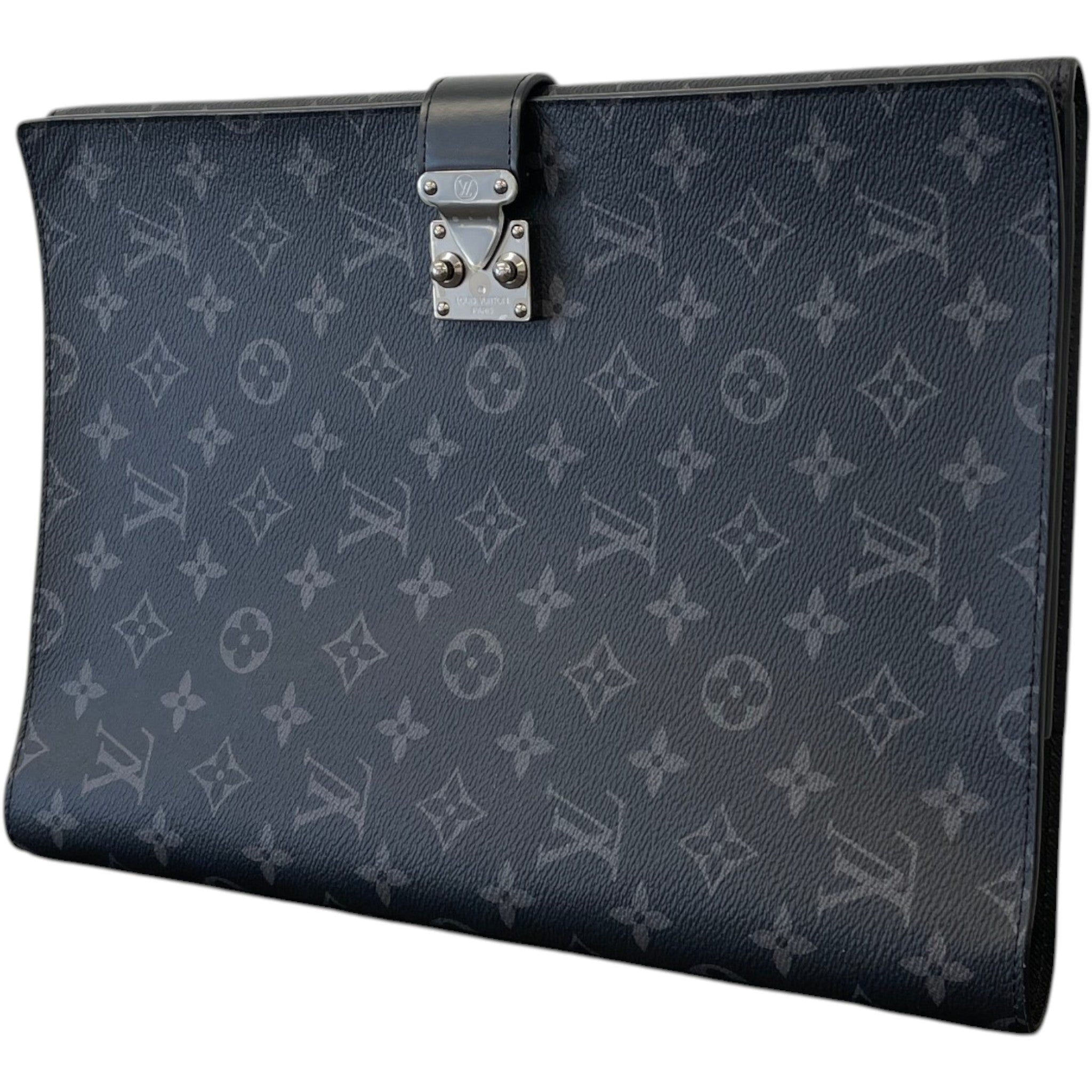 Men's Monogram Eclipse Porte Documents Frank Gm Laptop Casen Pouch Black