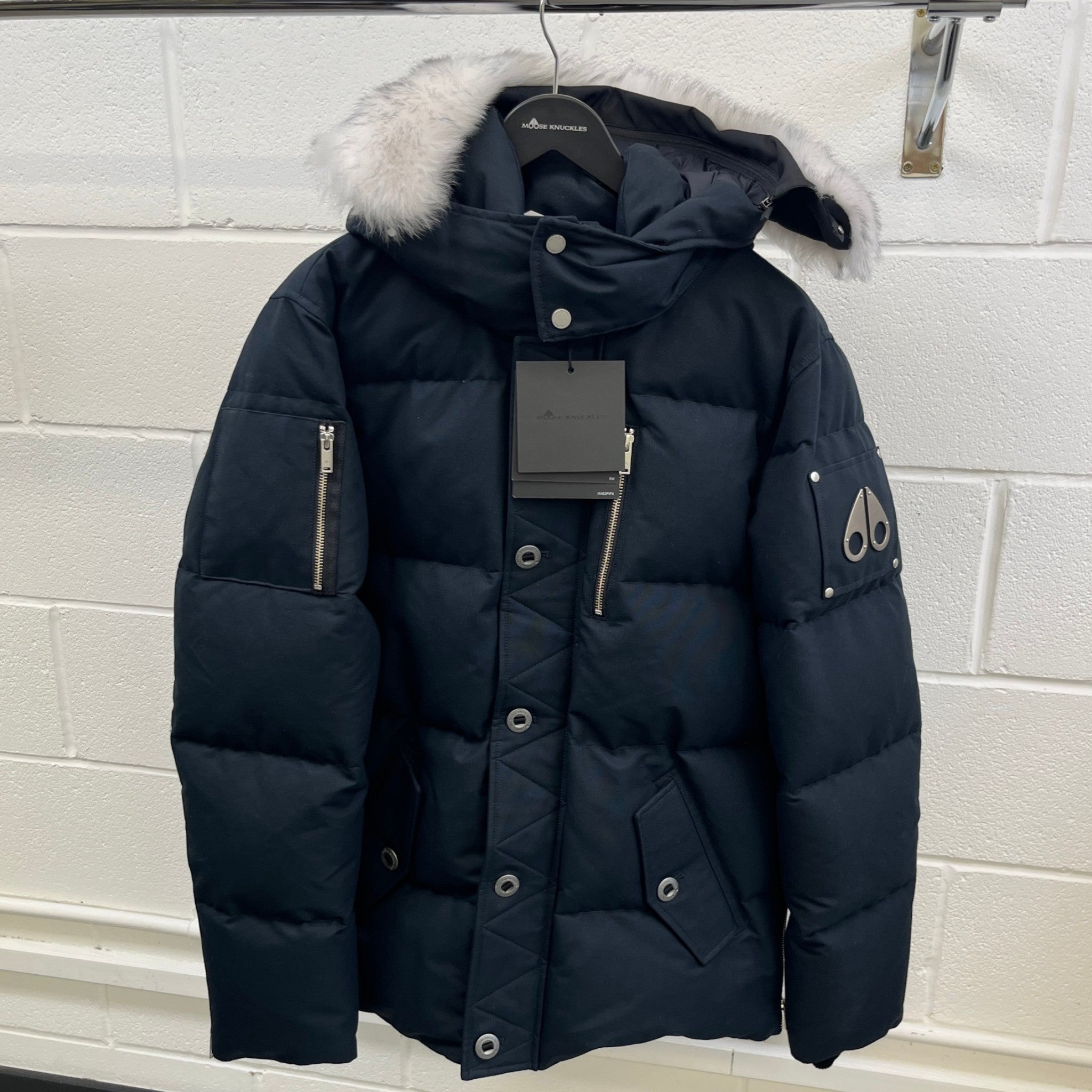 Men's 3Q Down Jacket Navy Size L