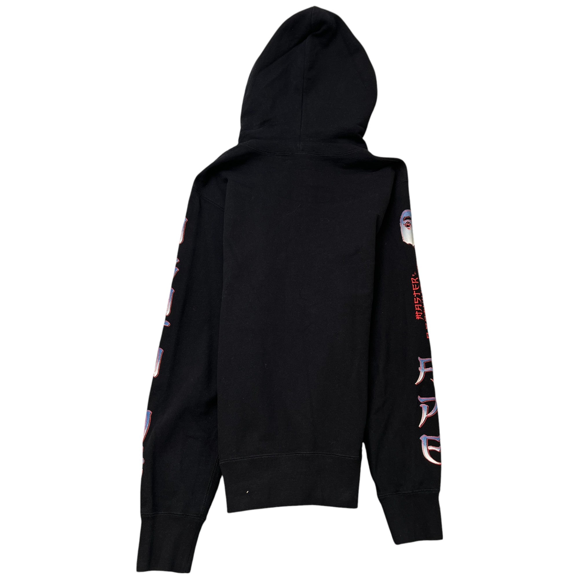 Men's Logo Print Hoodie Black Size M