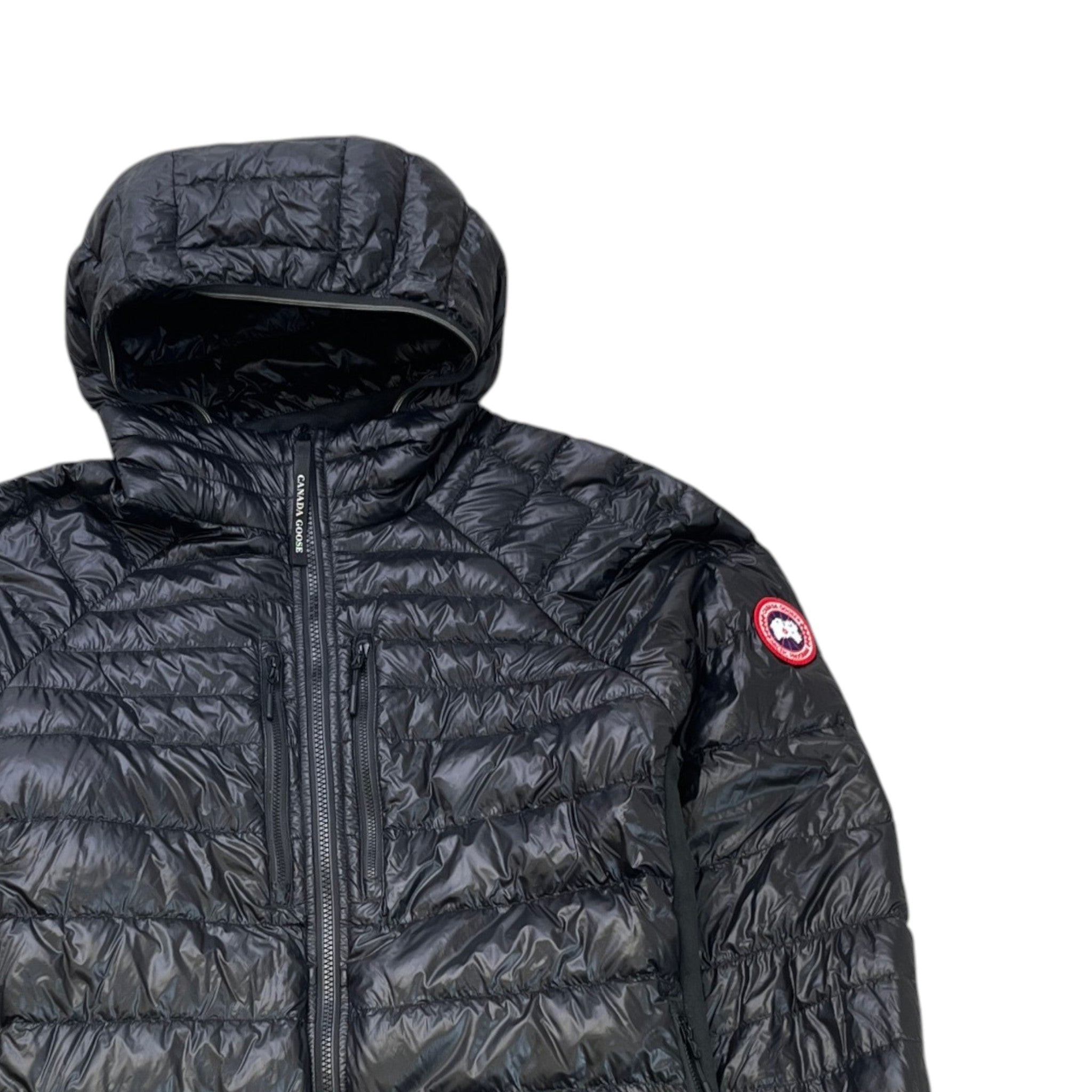 Men's Hybridge Lite Hoody Down Jacket Black Size XL