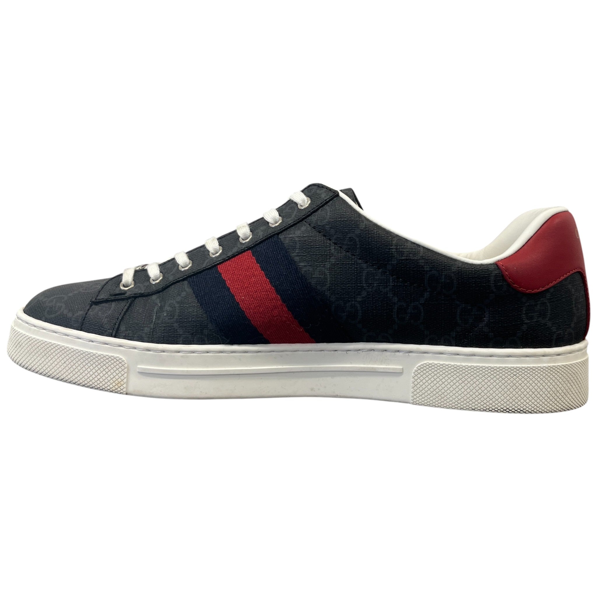 Men's Ace Stripe Low Trainers Black Size EU 43 / UK 9