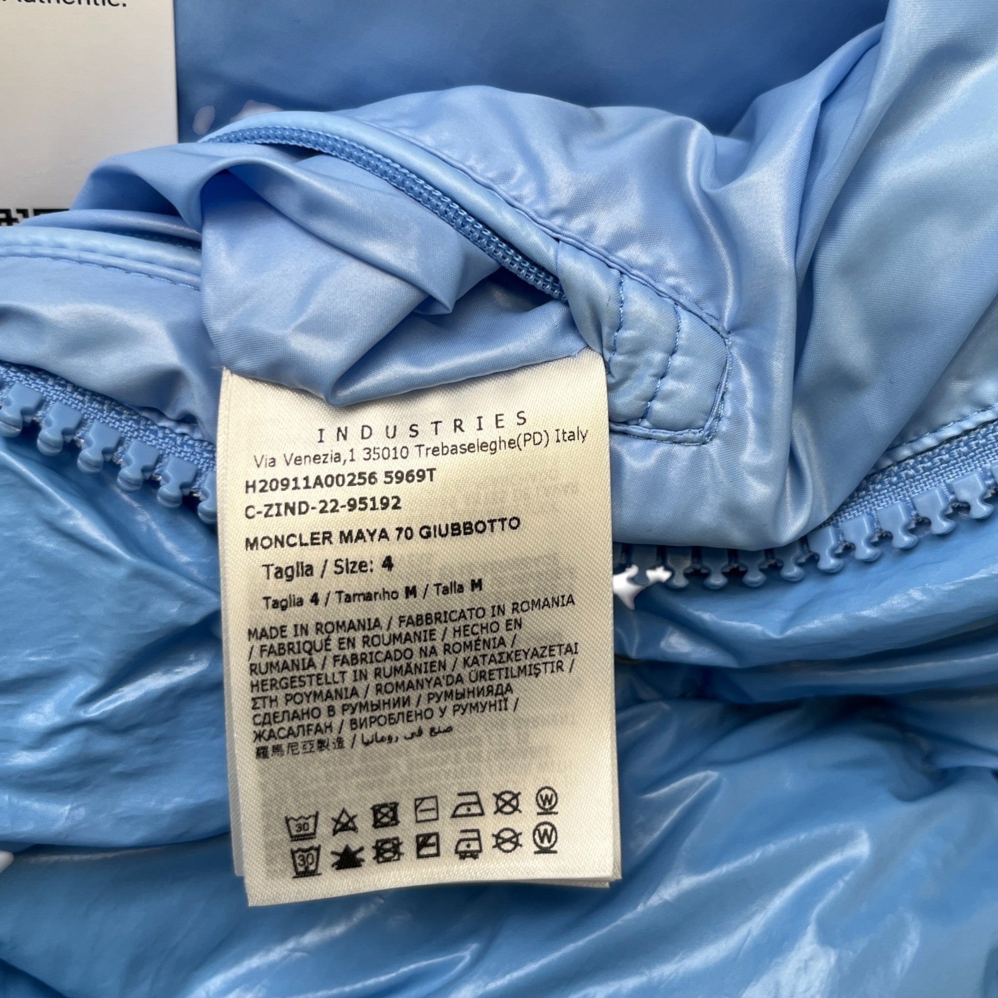 Men's Maya 70 Down Jacket Blue Size 4 / XL