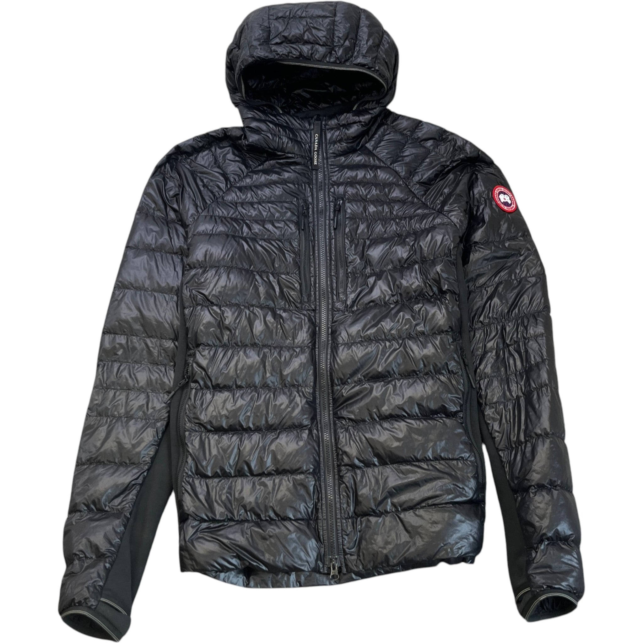 Men's Hybridge Lite Hoody Down Jacket Black Size XL