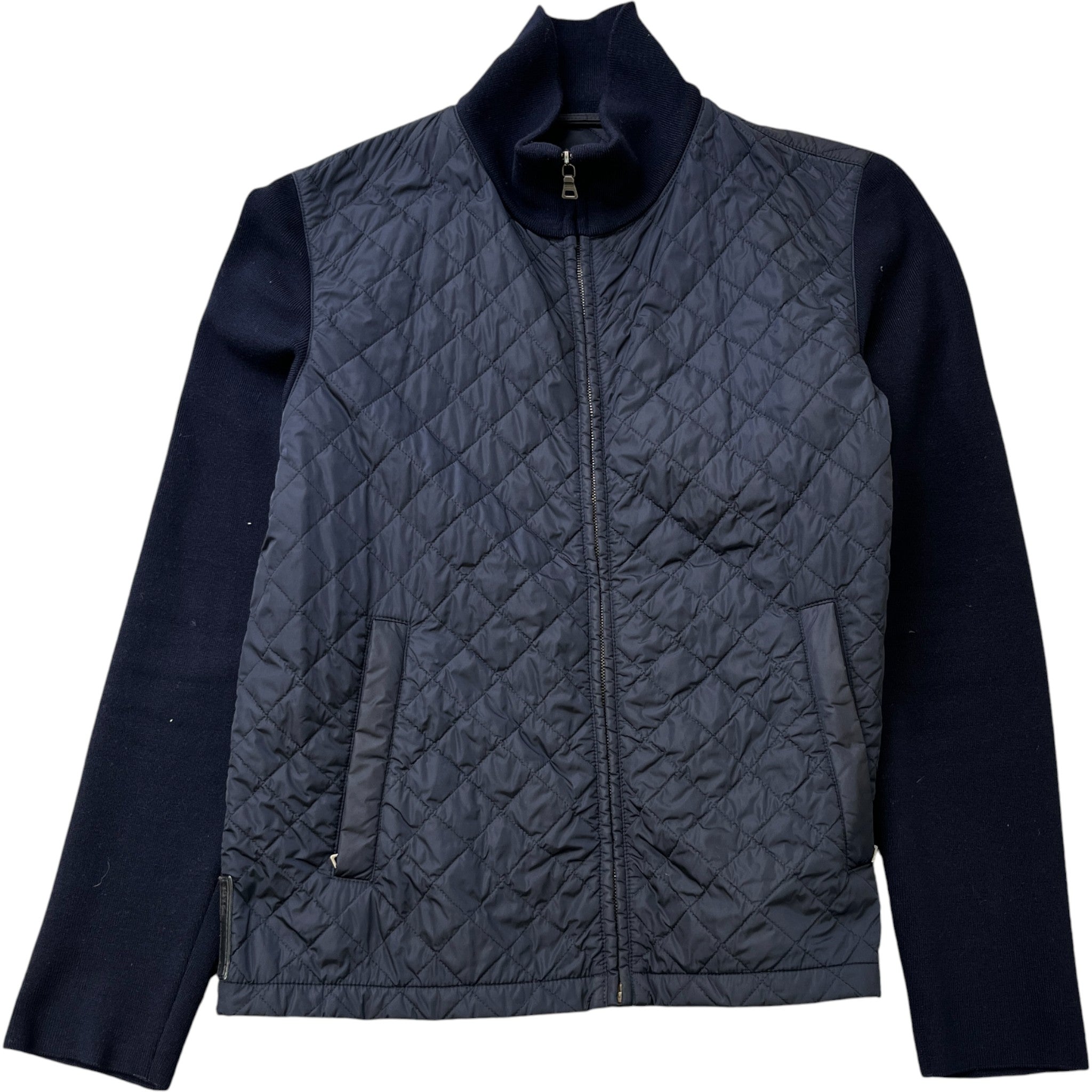 Men's Sport Quilted Jacket Navy Size IT 52 / XL
