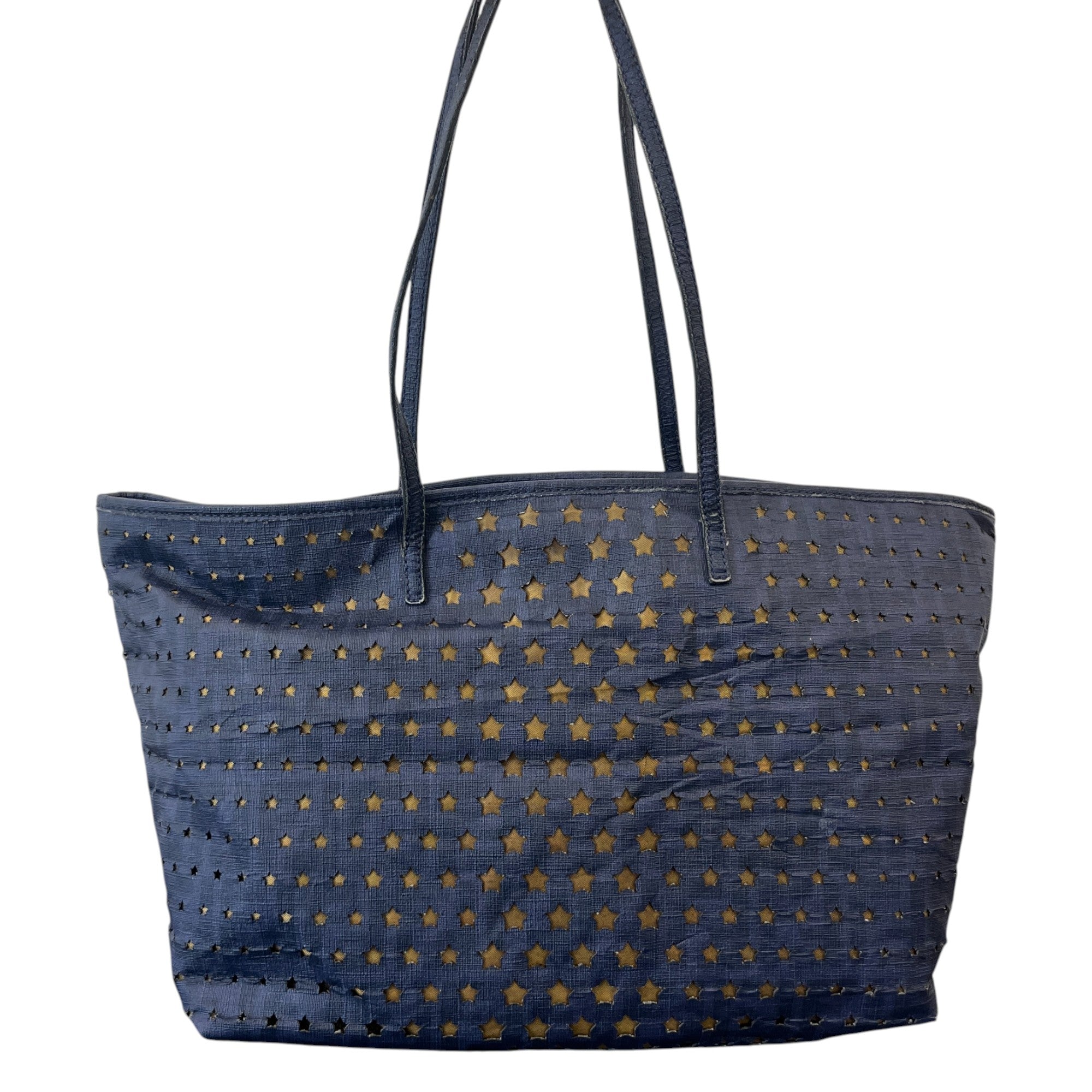 Women's Star Cut-Out Tote Bag Navy