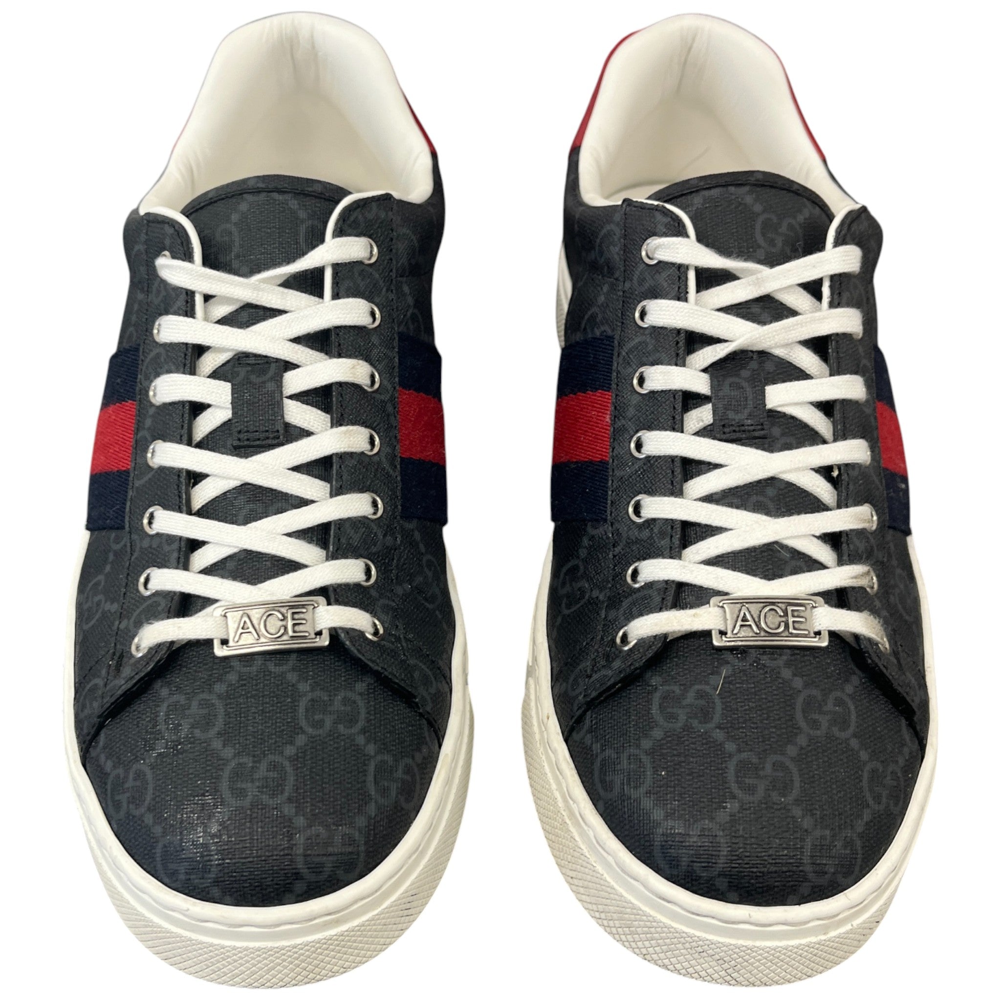 Men's Ace Stripe Low Trainers Black Size EU 43 / UK 9