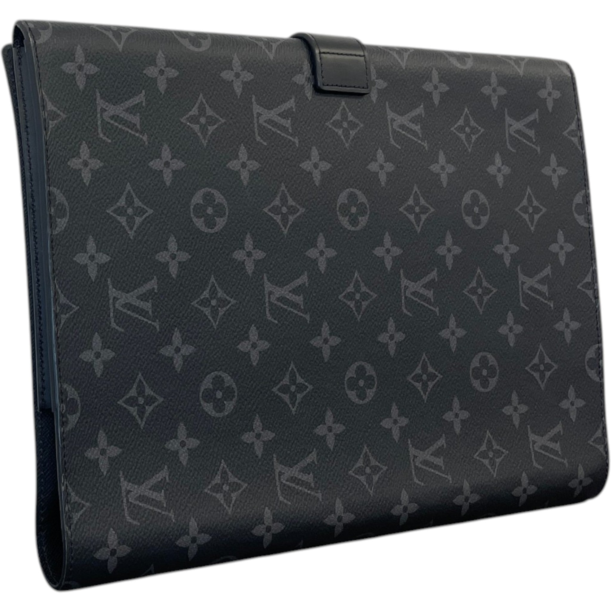 Men's Monogram Eclipse Porte Documents Frank Gm Laptop Casen Pouch Black