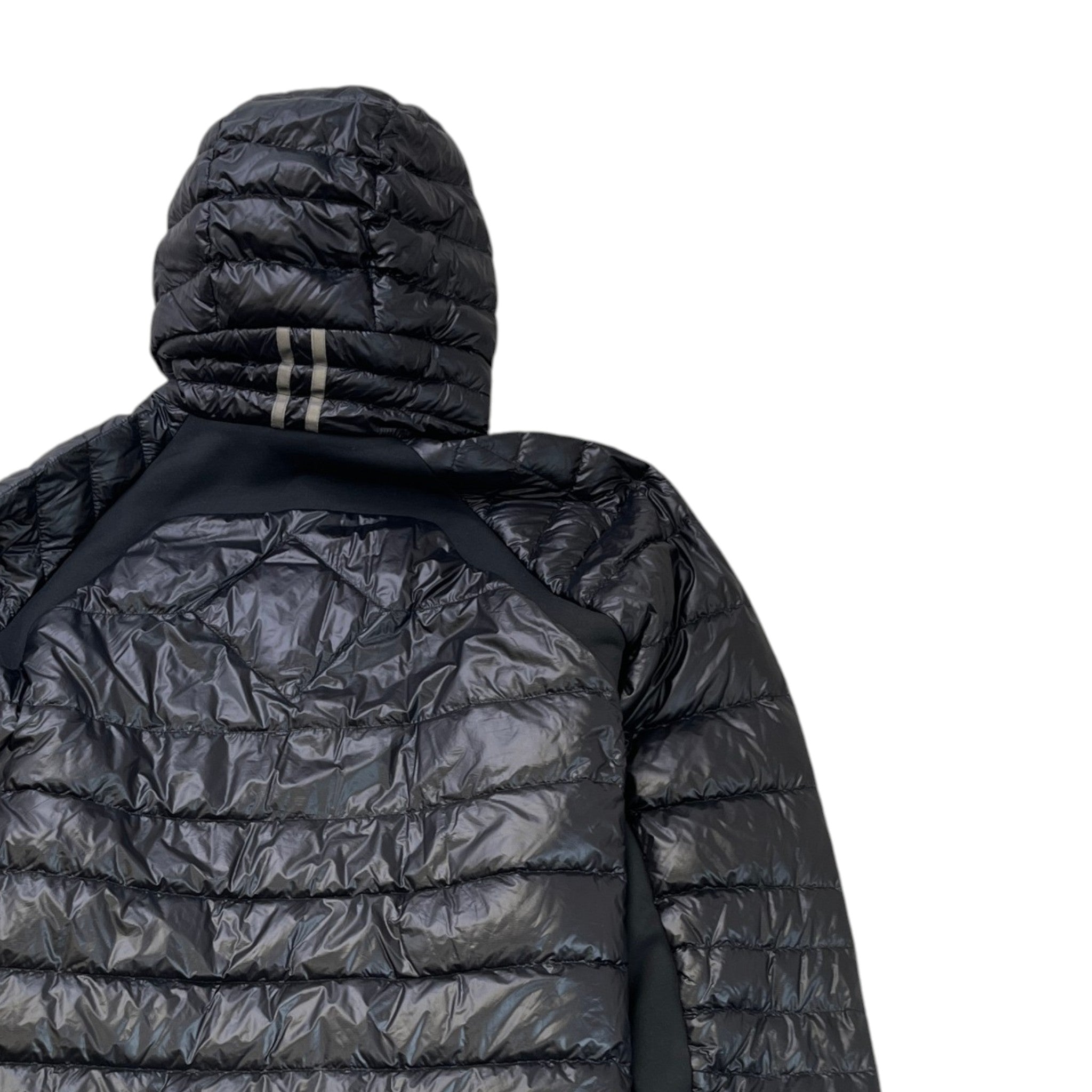 Men's Hybridge Lite Hoody Down Jacket Black Size XL