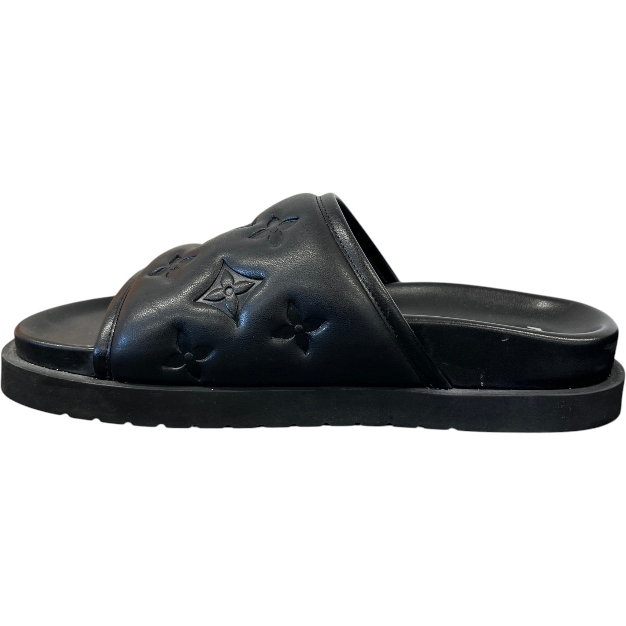 Men's Monogram Waterfront Slides Black Size EU 40 / UK 6