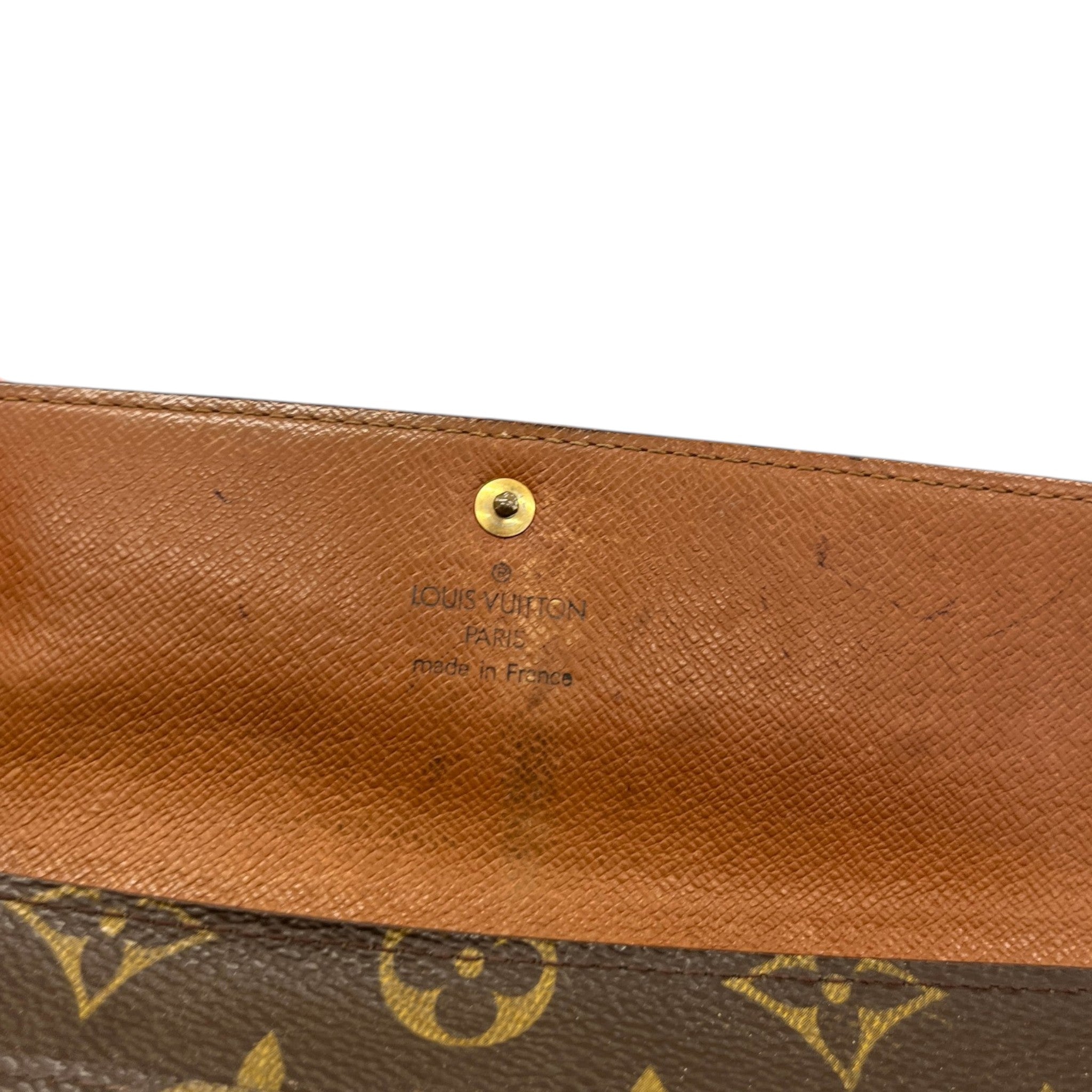 Women's Monogram Sarah Wallet Brown