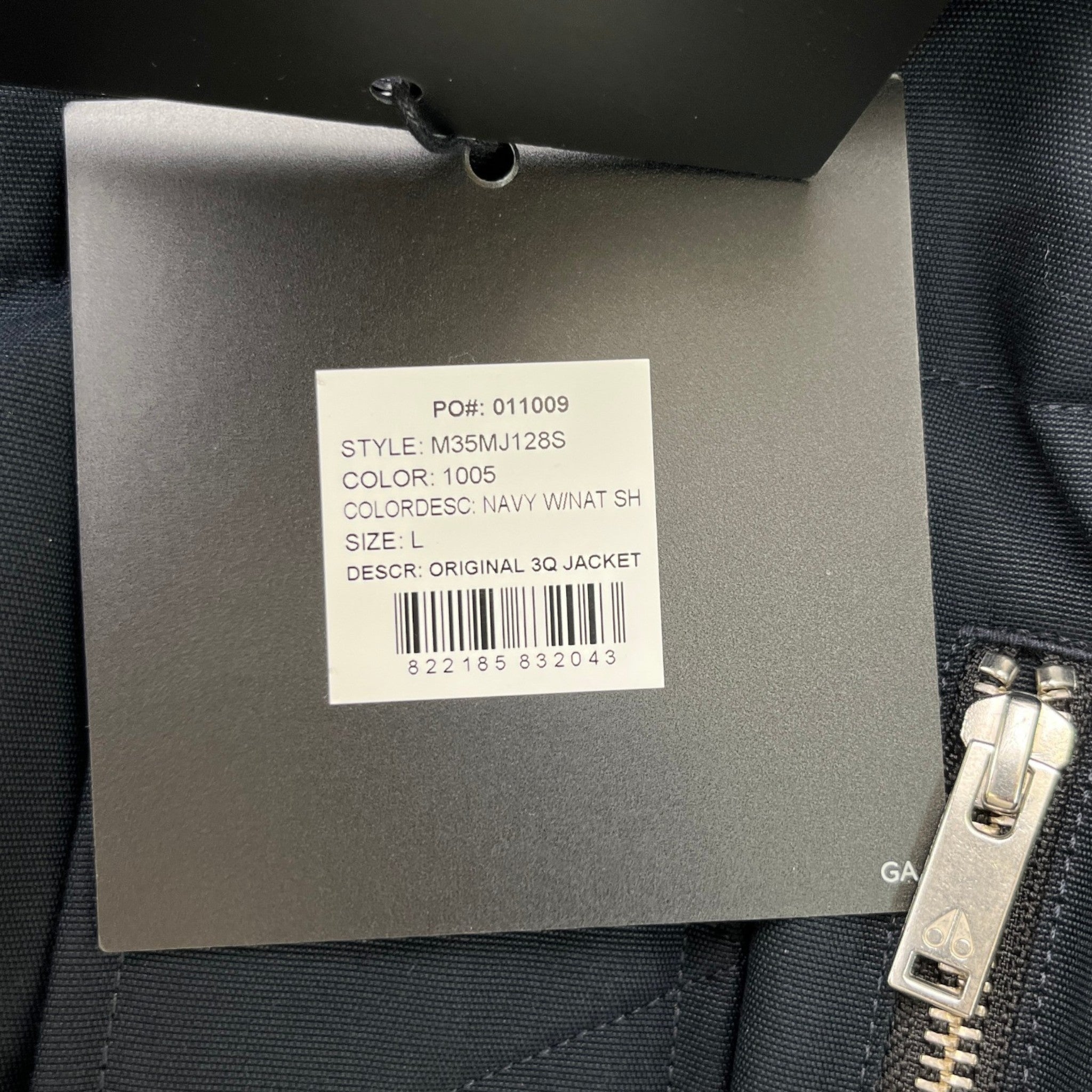 Men's 3Q Down Jacket Navy Size L