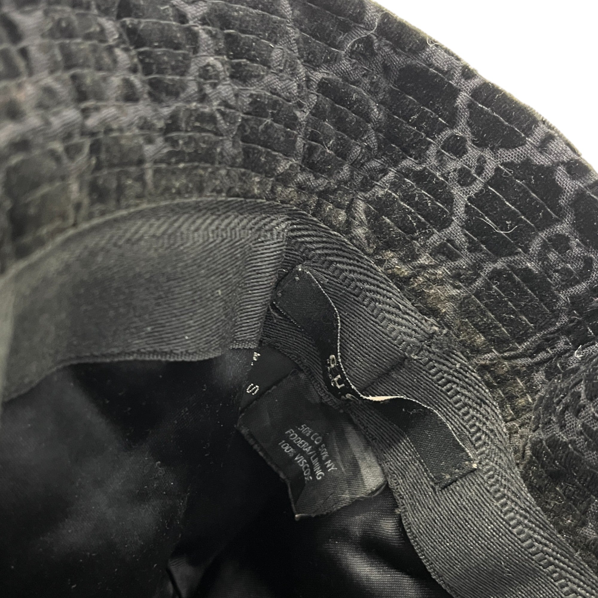 Men's Gg Supreme Bucket Hat Black Size S