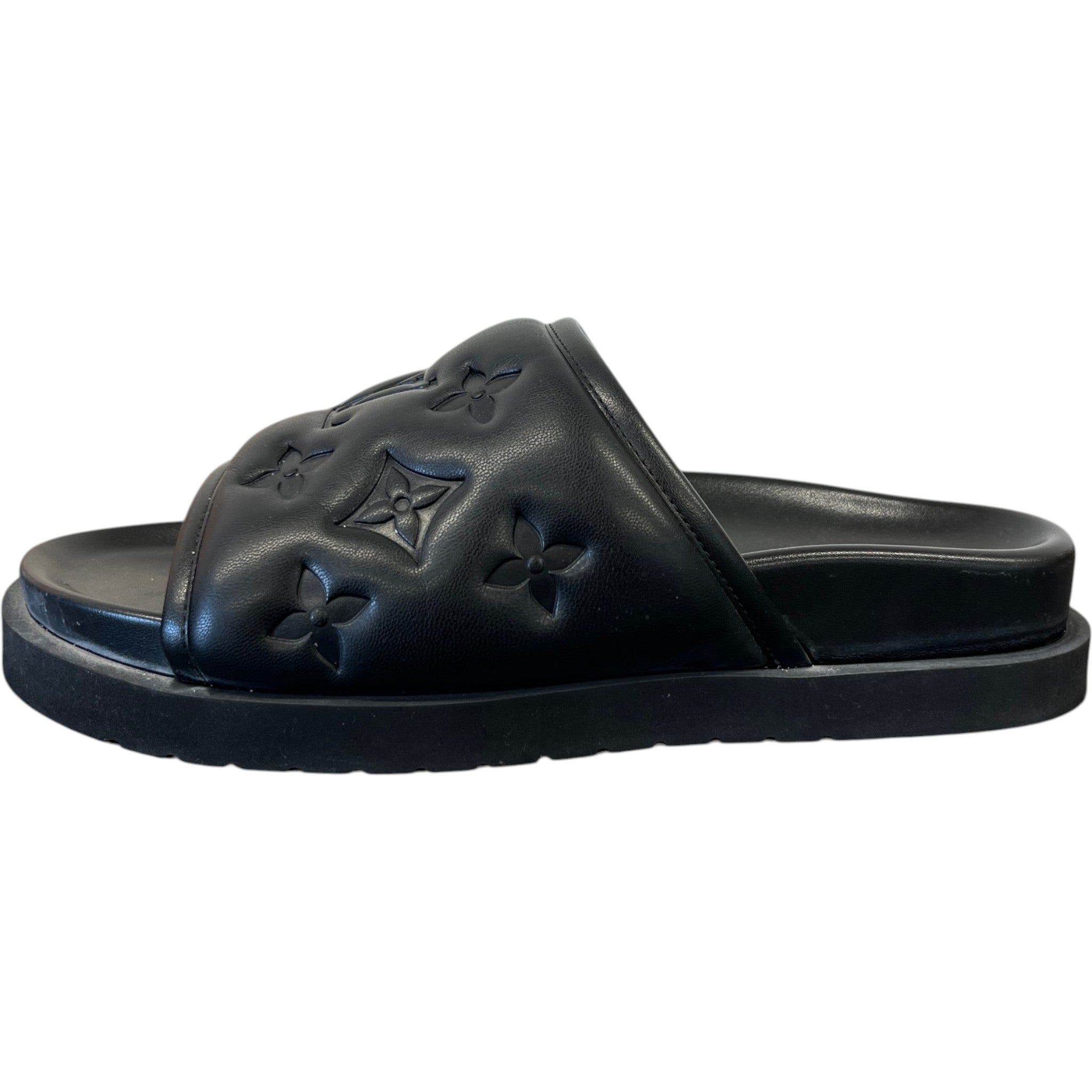 Men's Monogram Waterfront Slides Black Size EU 40 / UK 6