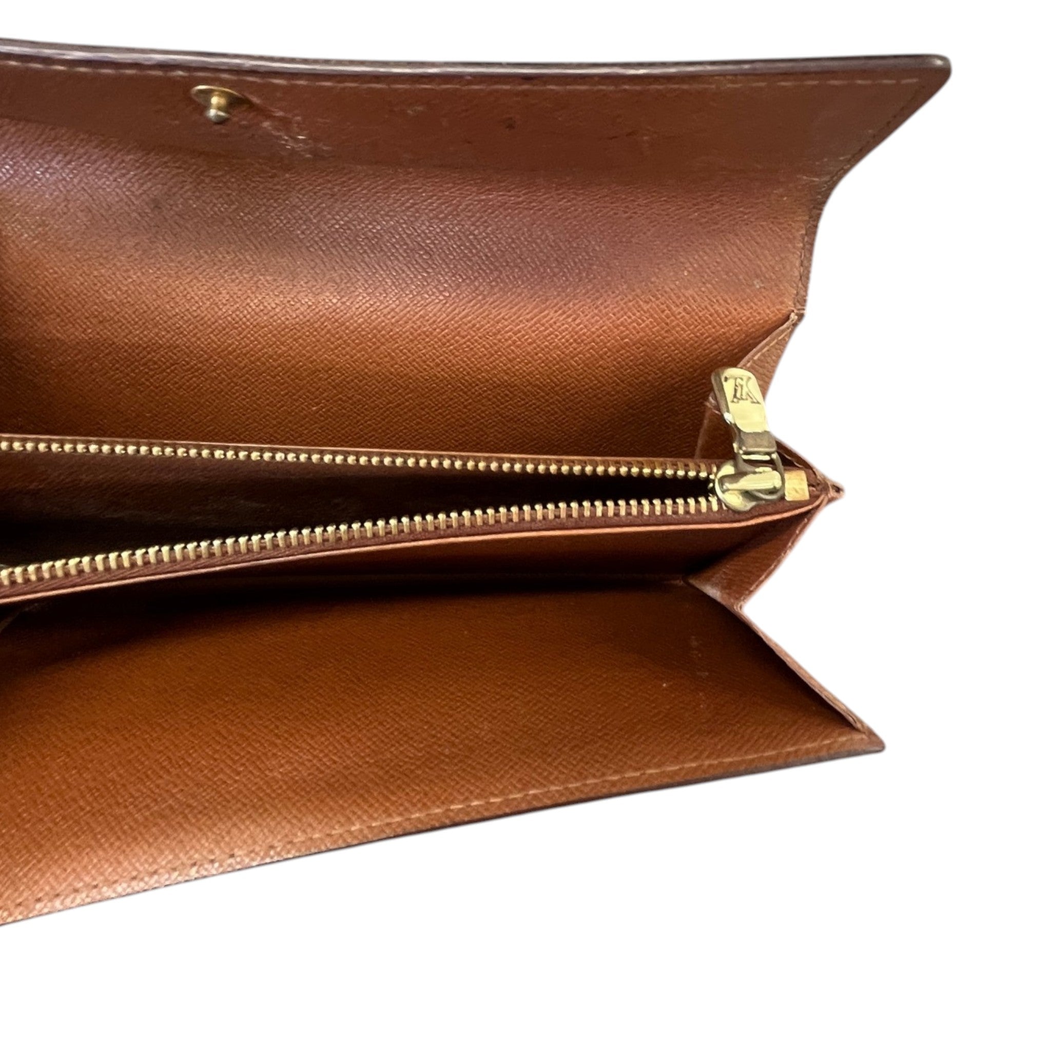 Women's Monogram Sarah Wallet Brown