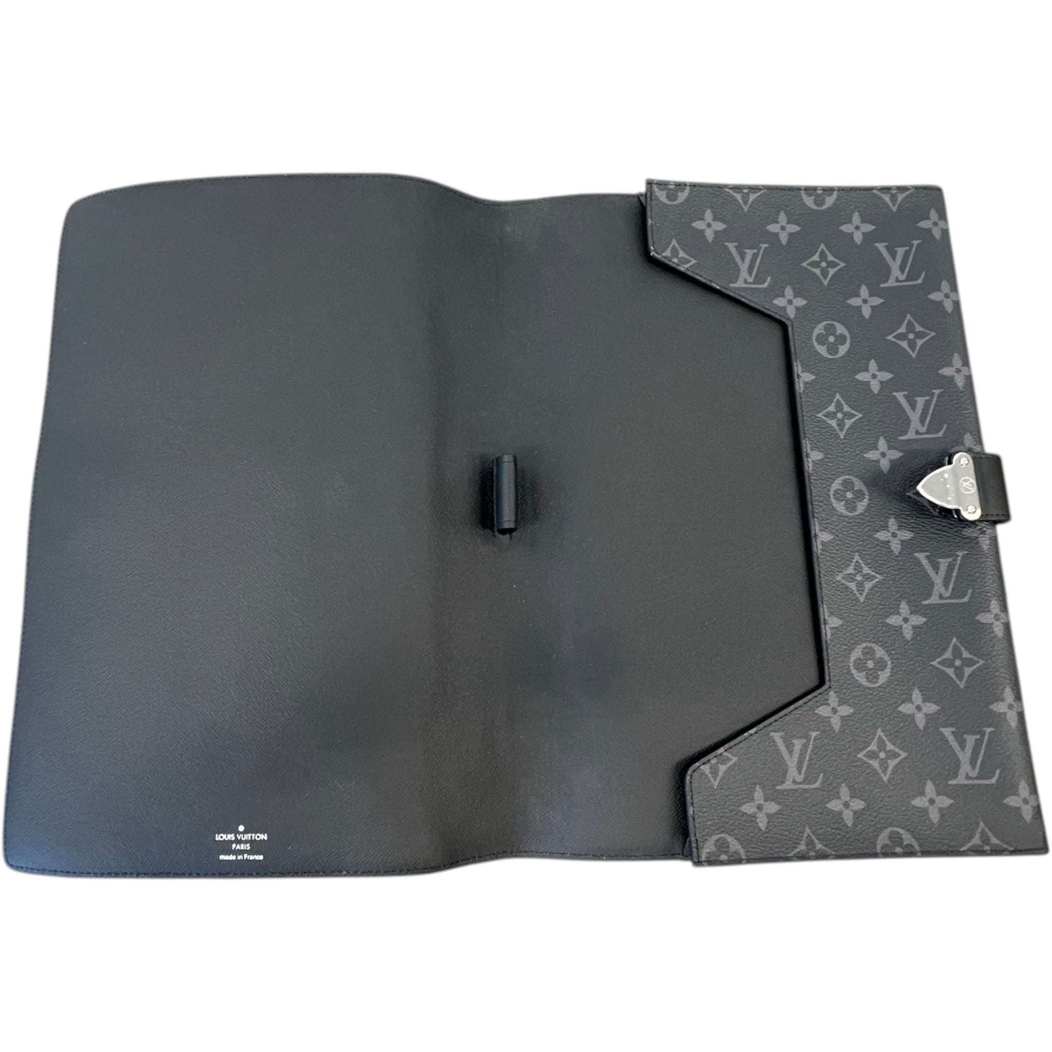 Men's Monogram Eclipse Porte Documents Frank Gm Laptop Casen Pouch Black