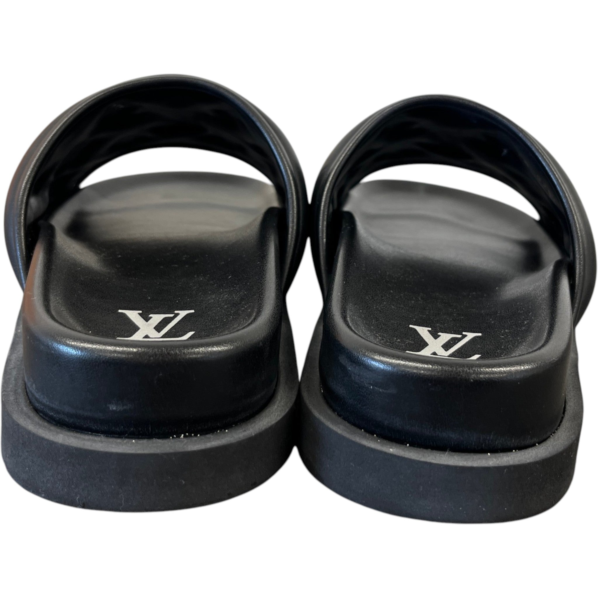 Men's Monogram Waterfront Slides Black Size EU 40 / UK 6