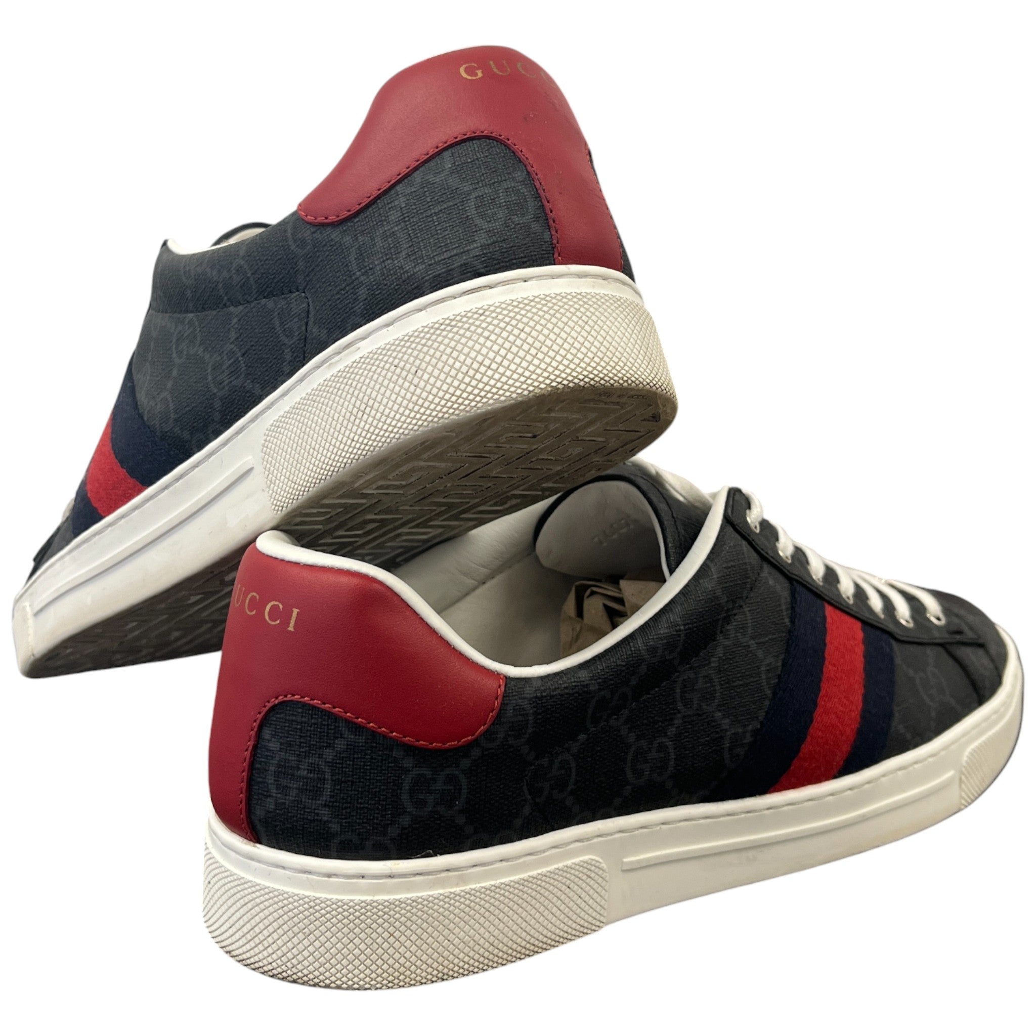 Men's Ace Stripe Low Trainers Black Size EU 43 / UK 9