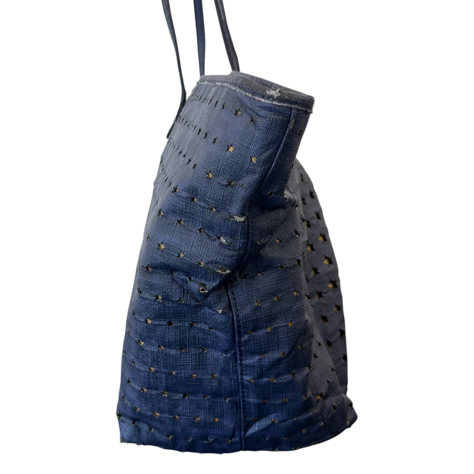 Women's Star Cut-Out Tote Bag Navy