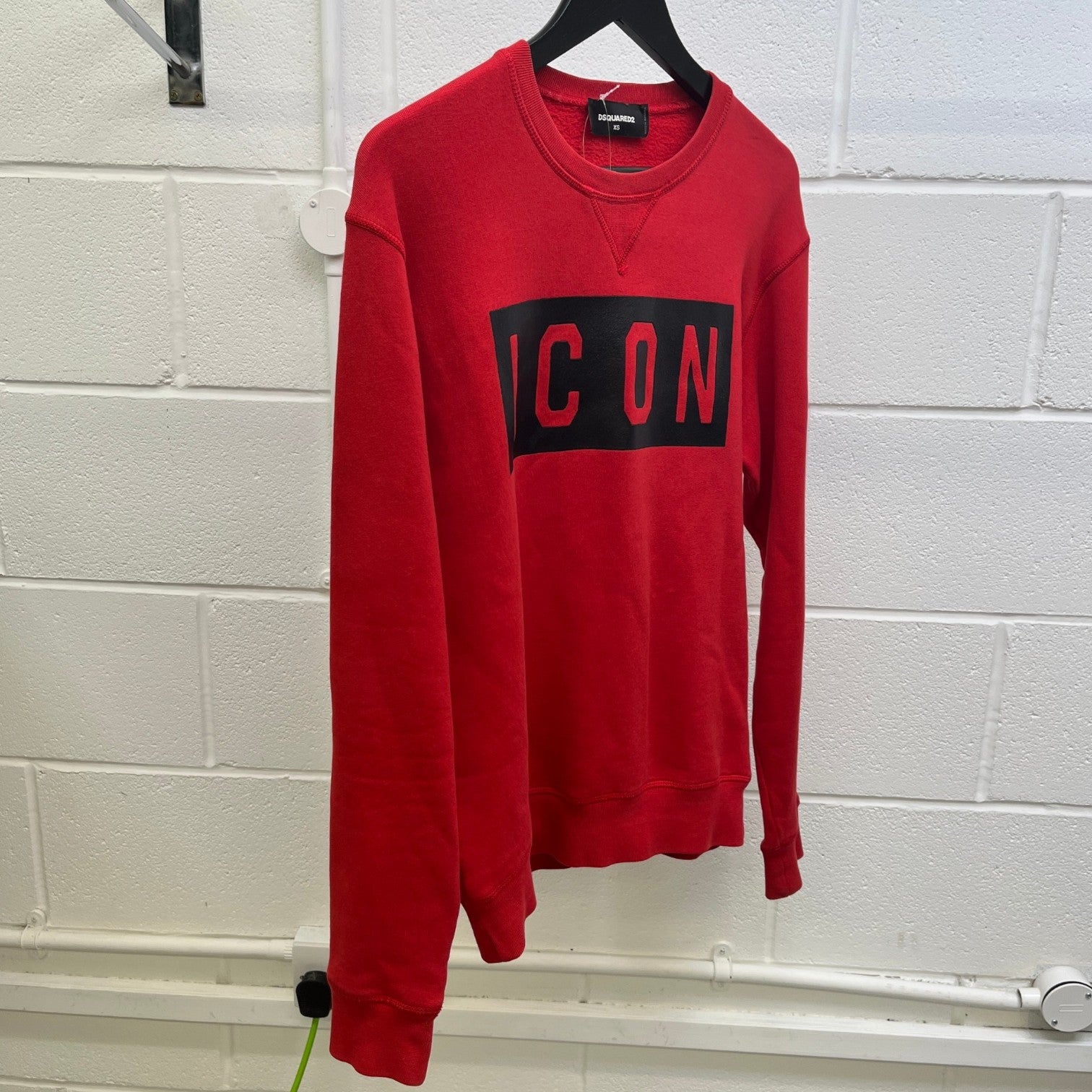 Men's Icon Logo Sweatshirt Red Size XS