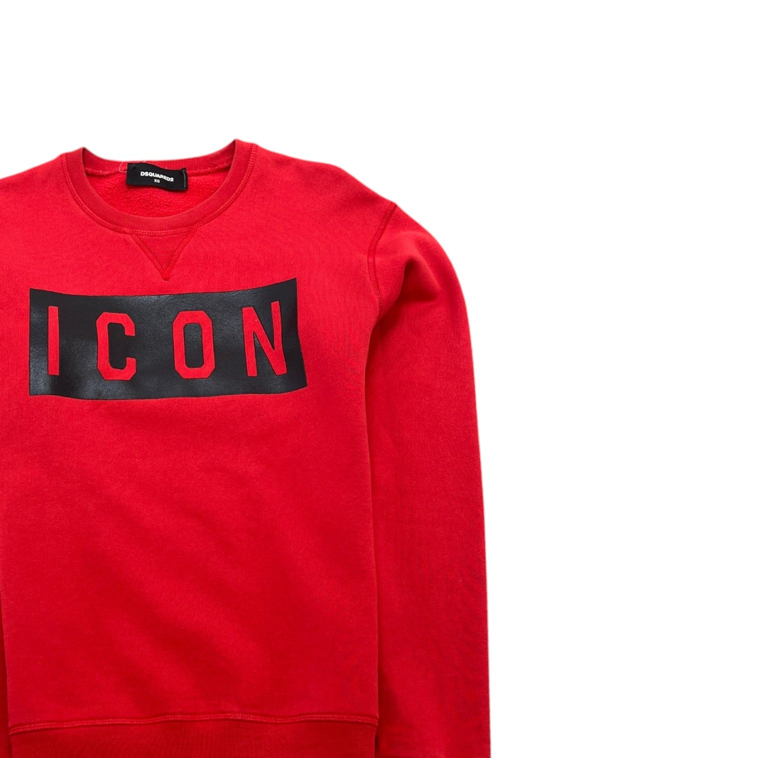 Men's Icon Logo Sweatshirt Red Size XS