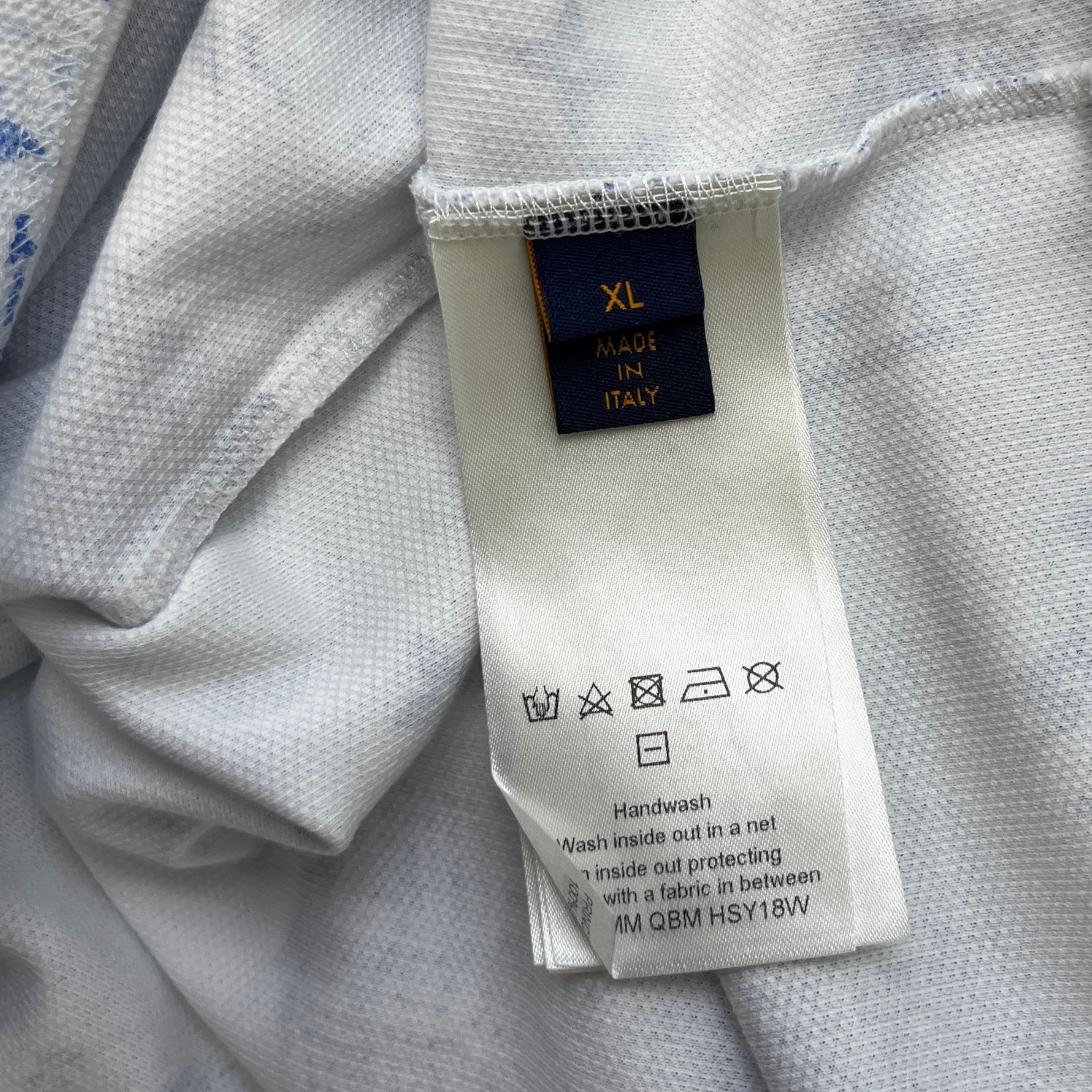 Men's Monogram Cityscape Piqué T-Shirt White Size XL