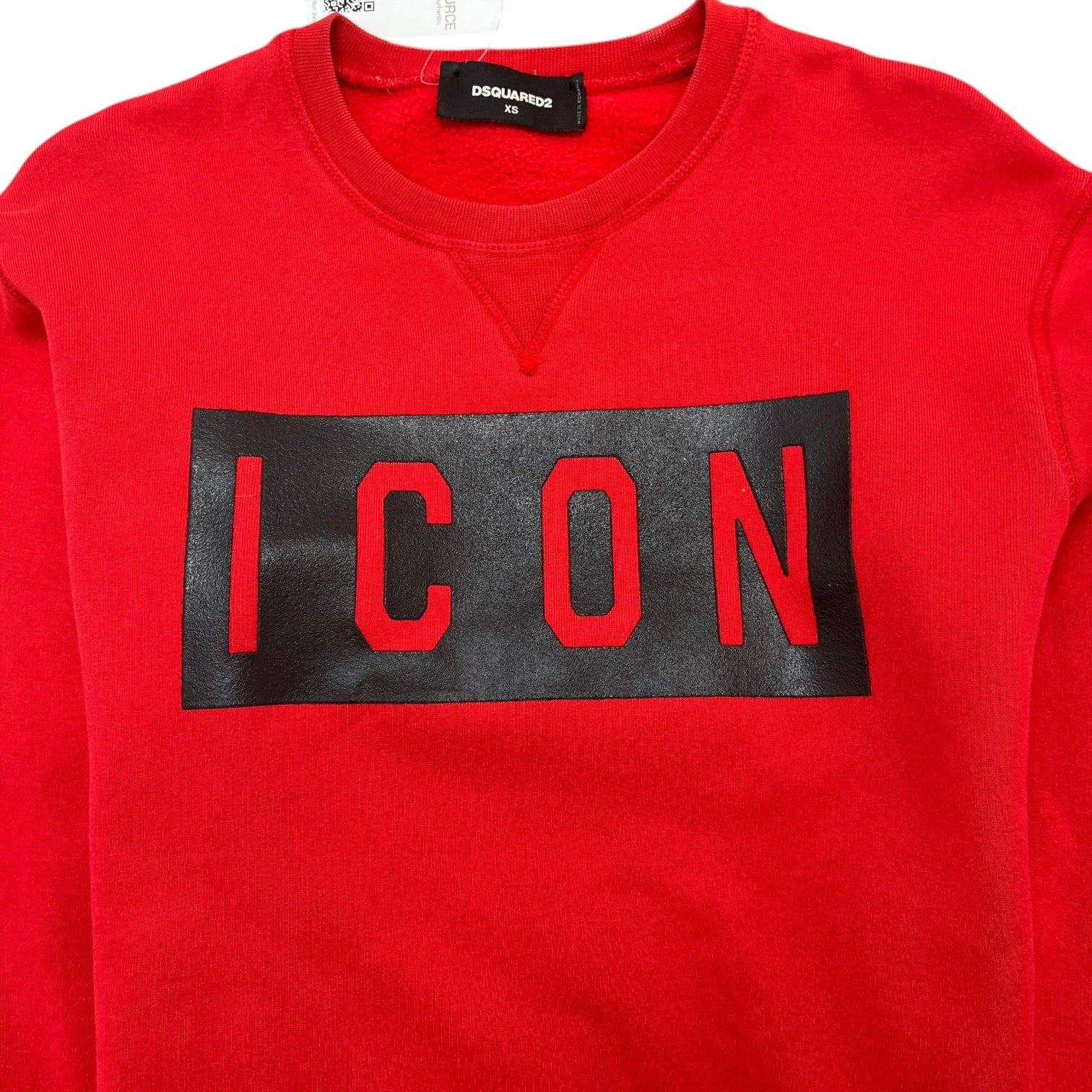 Men's Icon Logo Sweatshirt Red Size XS