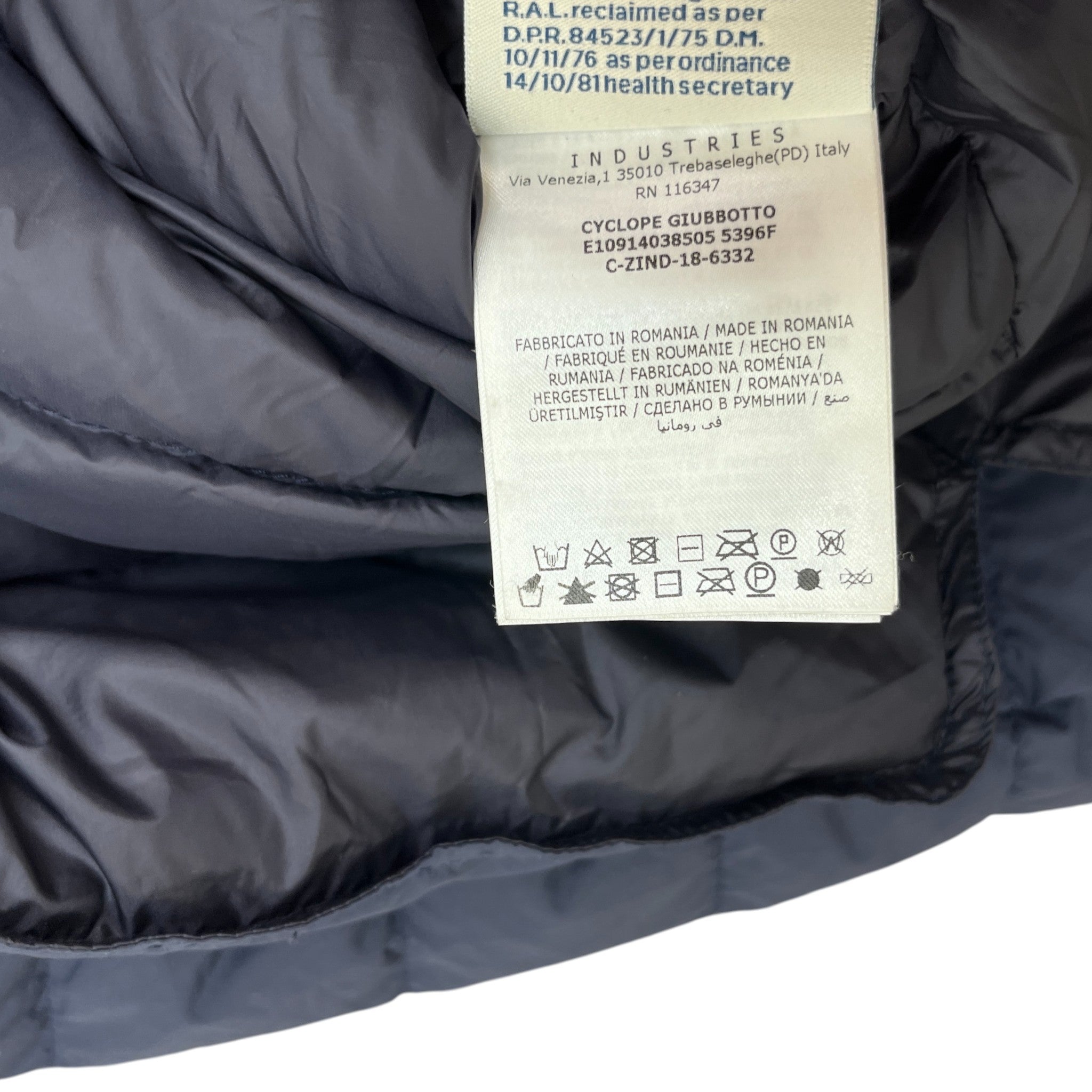 Men's Cyclope Down Jacket Navy Size 2 / M