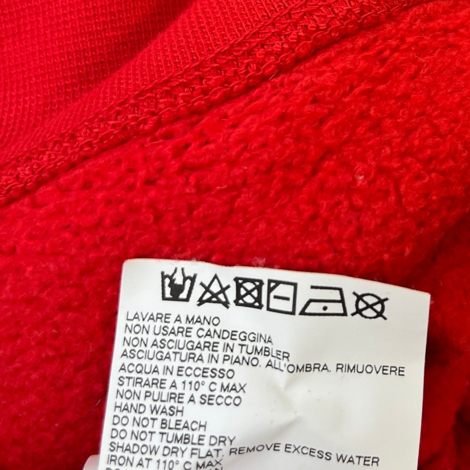 Men's Icon Logo Sweatshirt Red Size XS