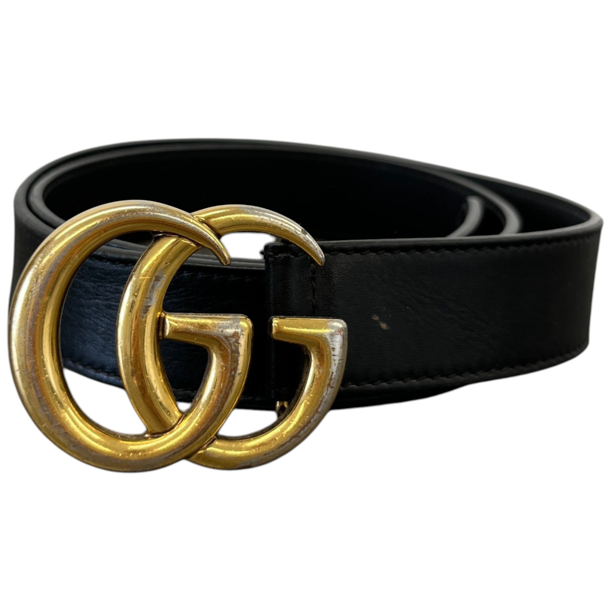 Women's Gg Marmont Belt Black Size 85CM / UK 10
