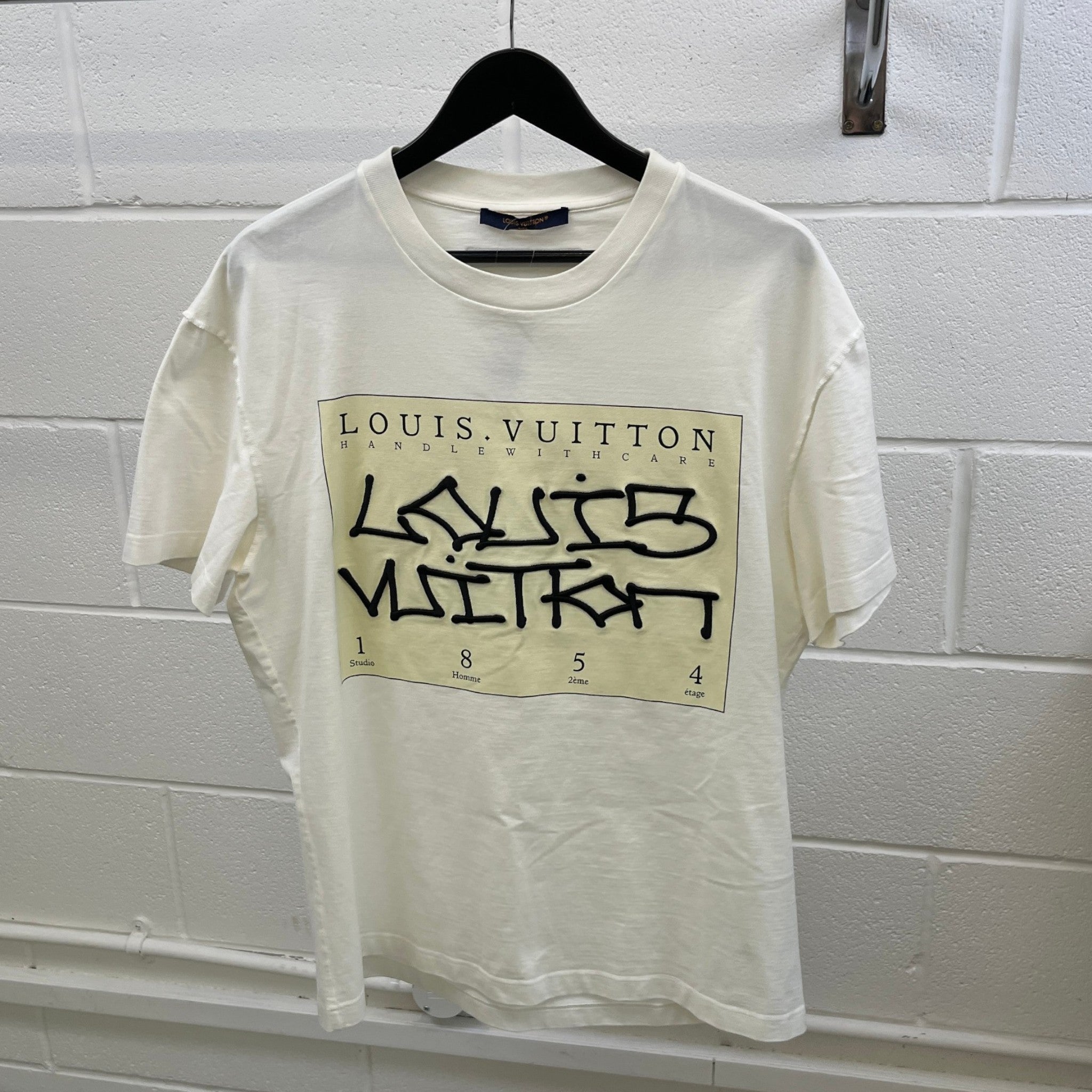 Men's Box Logo 1854 T-Shirt White Size M