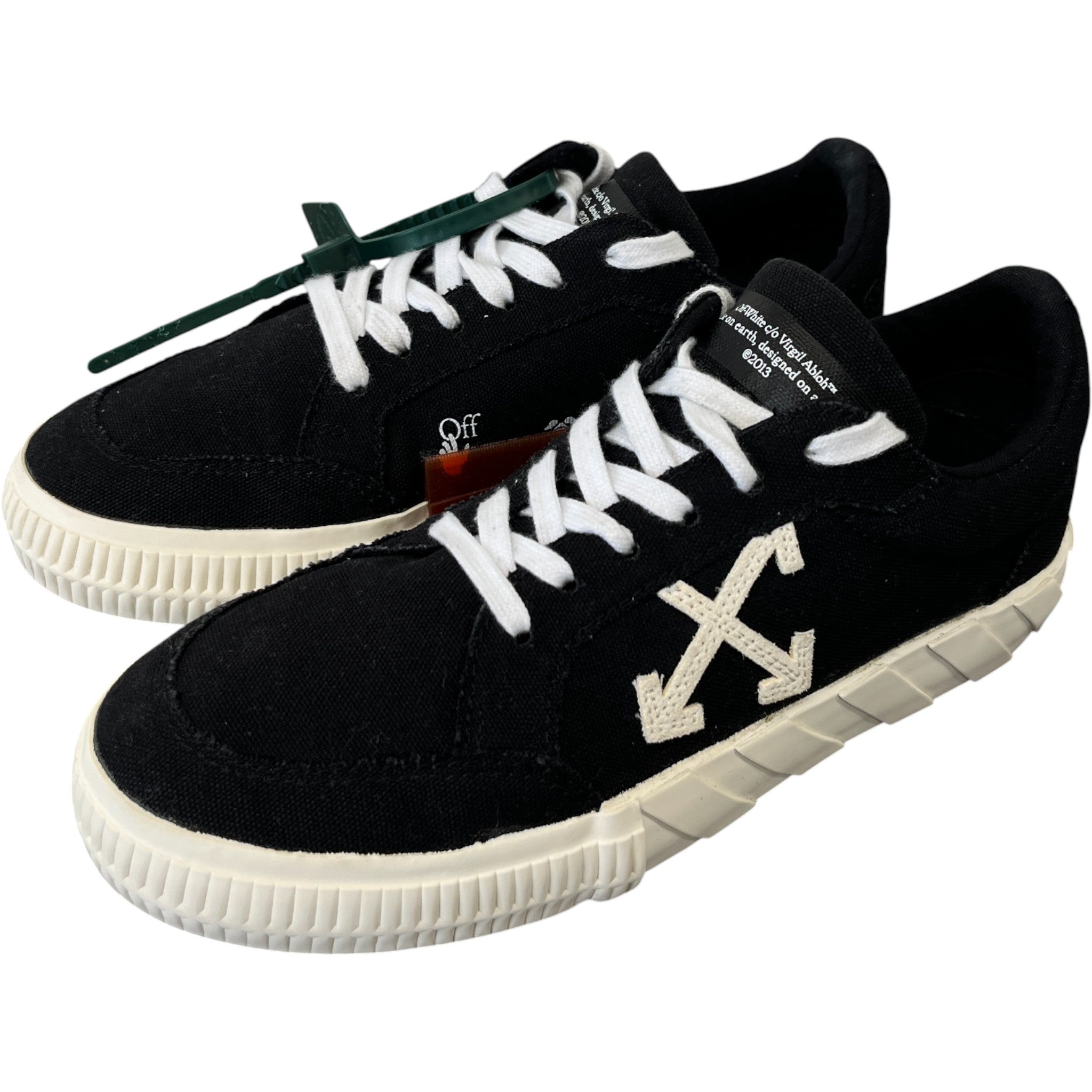 Women's Vulcanised Low Trainers Black Size EU 37 / UK 4