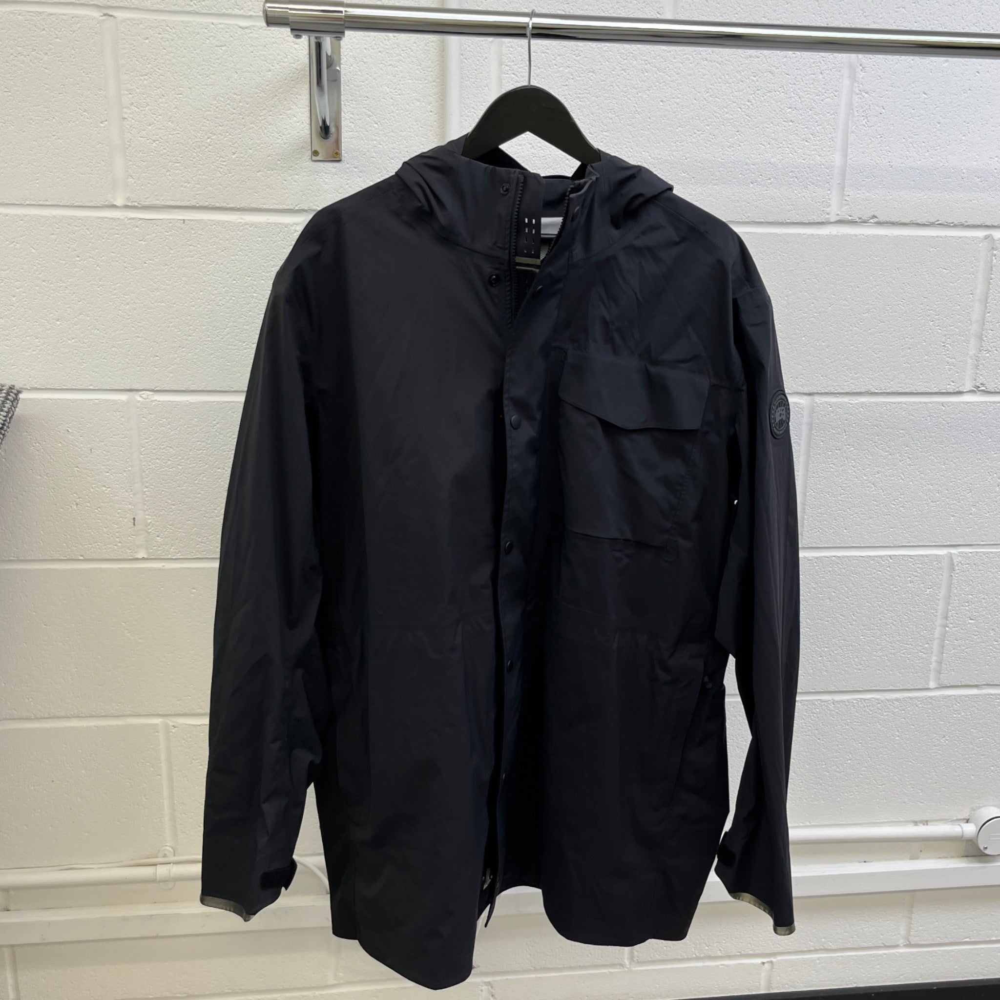 Men's Nanaimmo Long Rain Jacket Black Size XXL