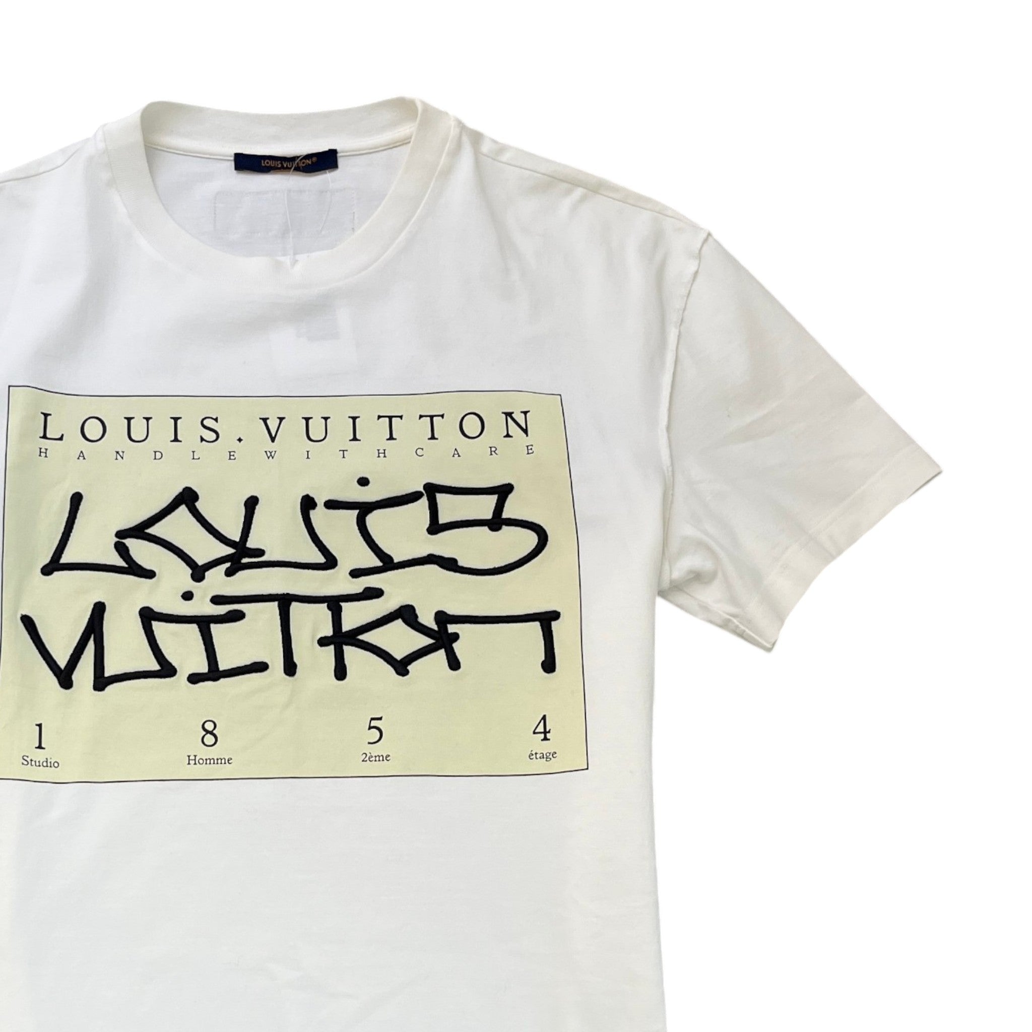 Men's Box Logo 1854 T-Shirt White Size M