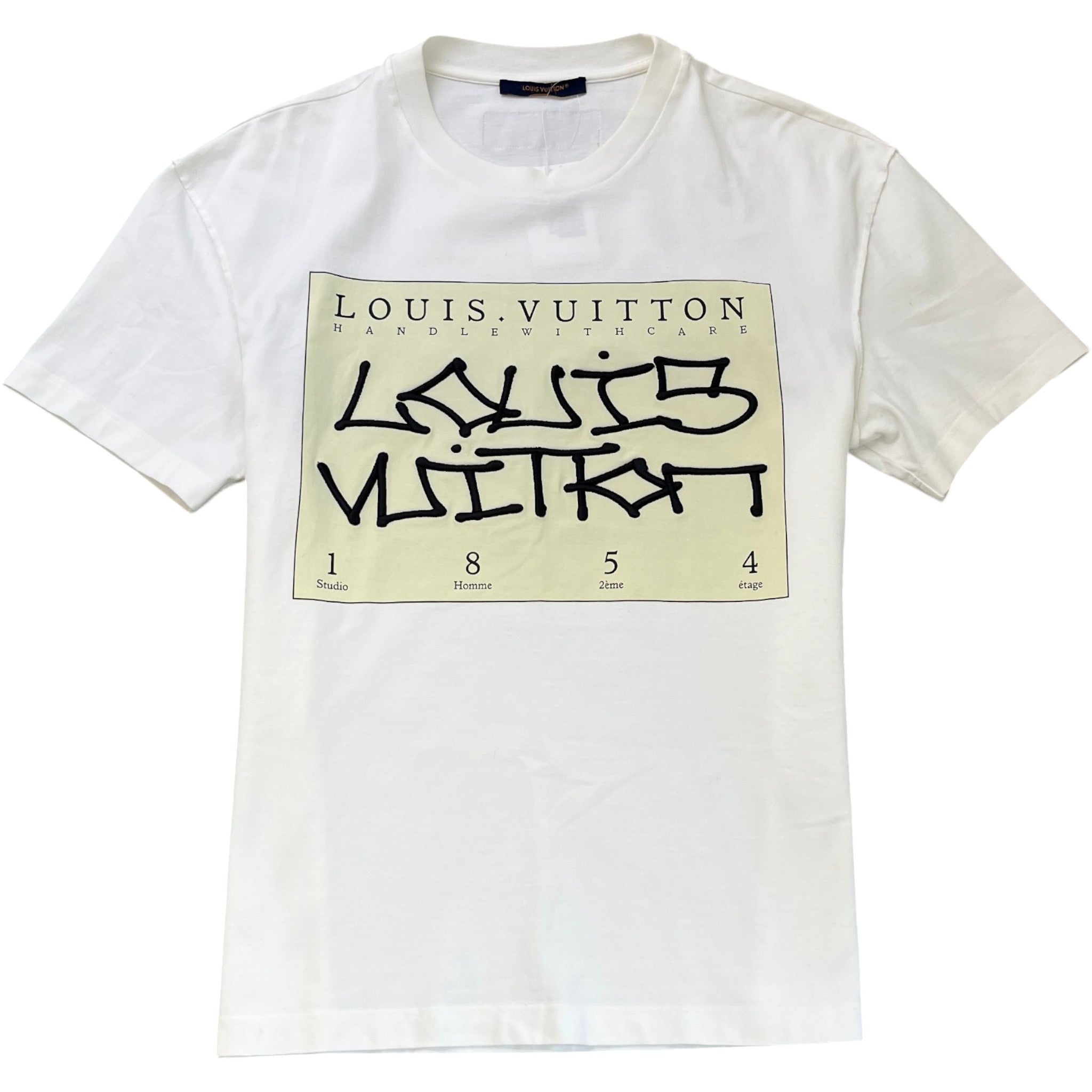 Men's Box Logo 1854 T-Shirt White Size M